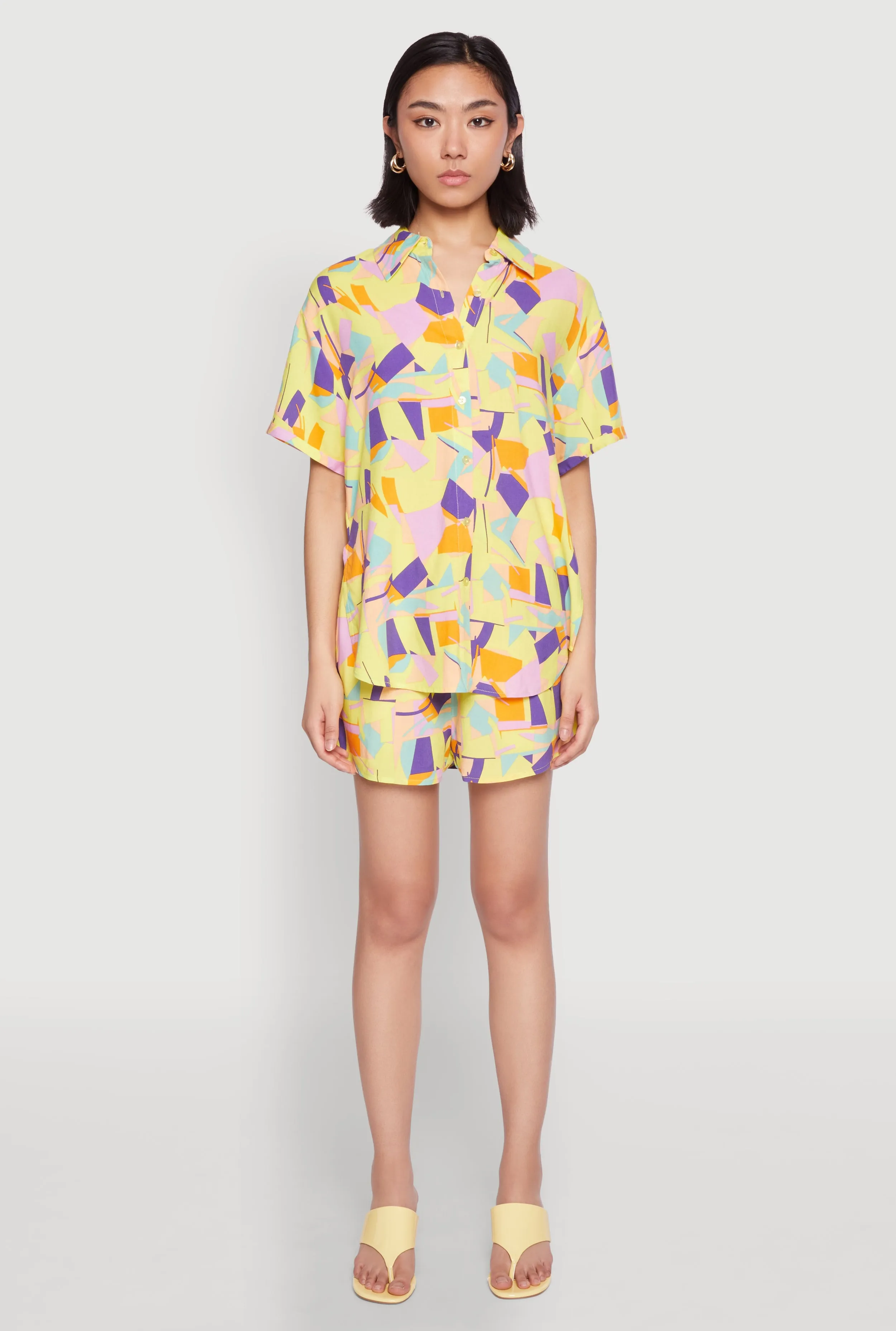 Spoon Jeans Geometric Print Shorts sold by Rainbow product image thumbnail 2