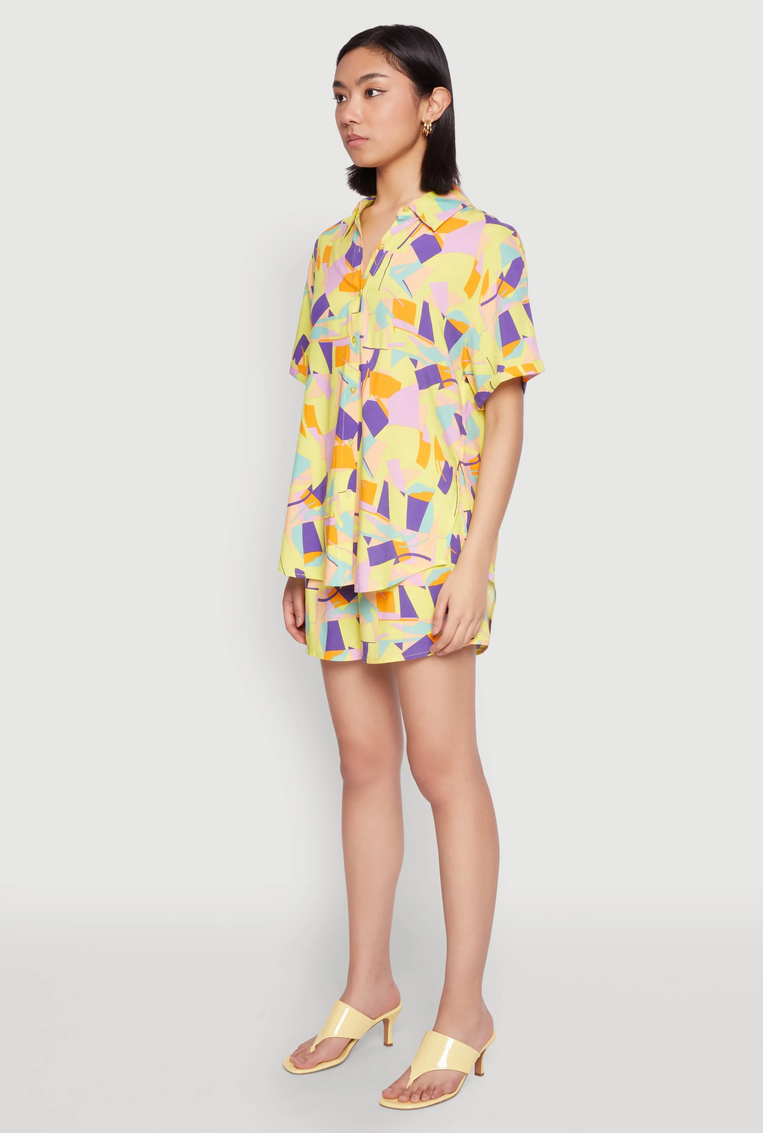 Spoon Jeans Geometric Print Shorts sold by Rainbow product image thumbnail 5