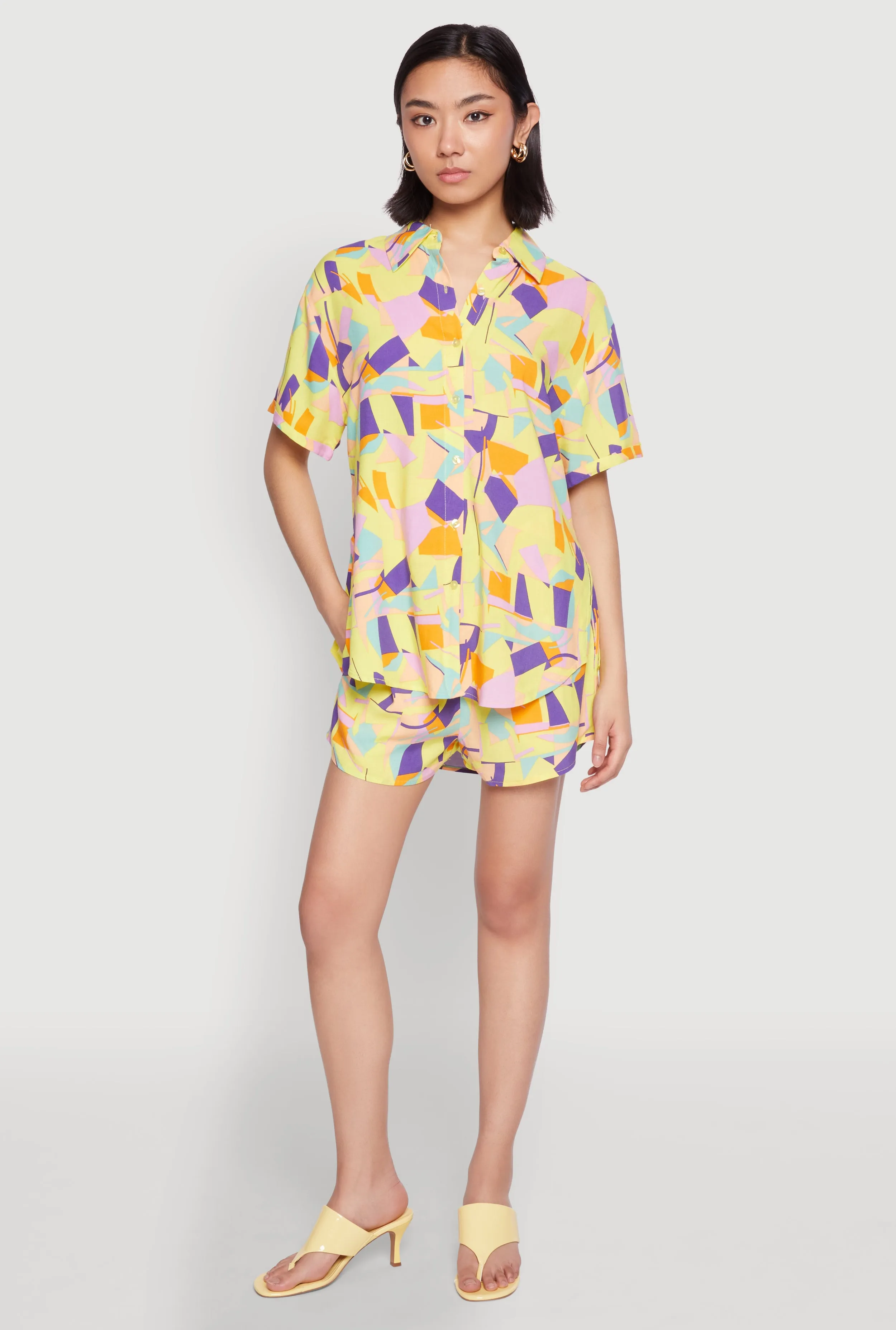 Spoon Jeans Geometric Print Shorts sold by Rainbow product image thumbnail 3