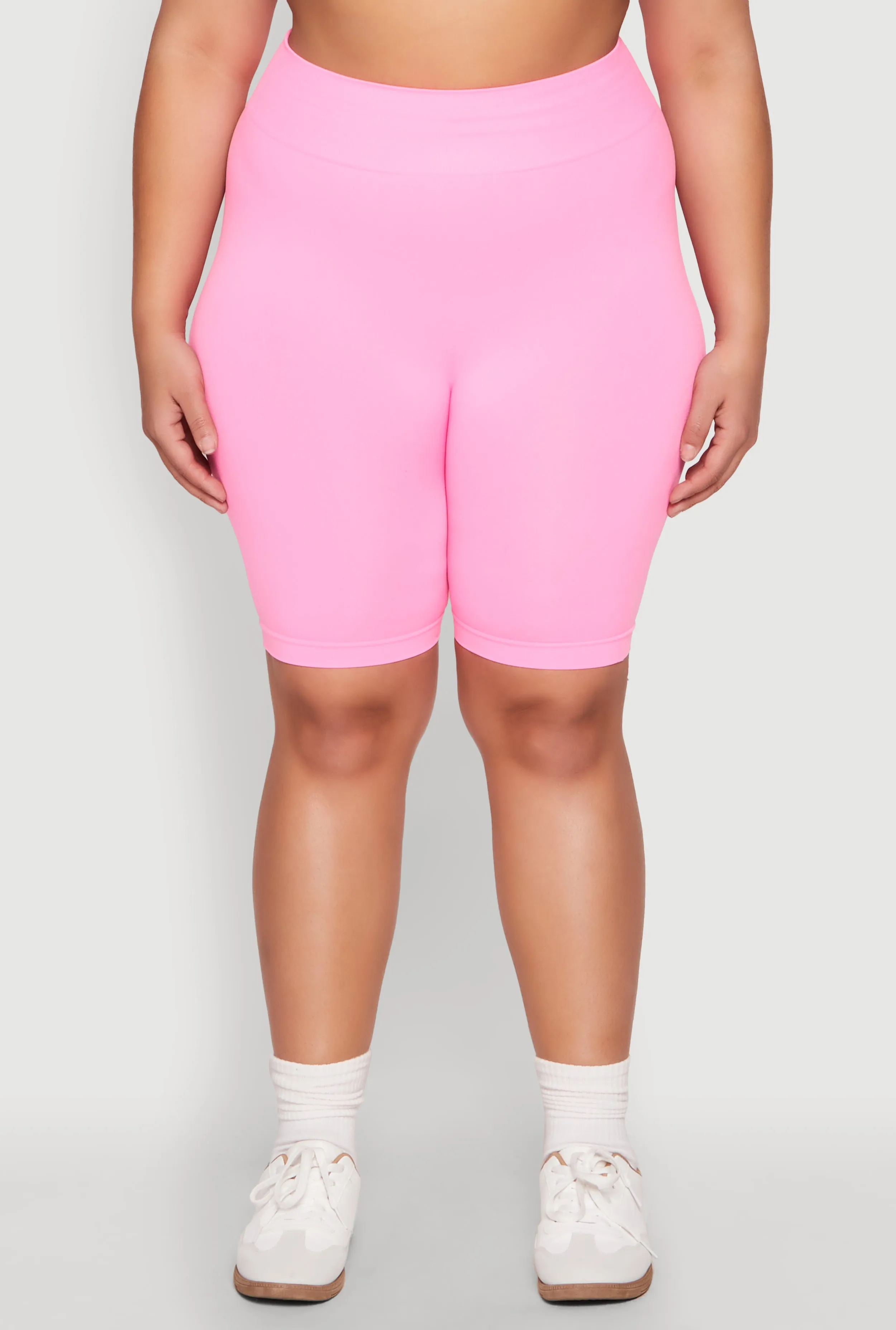 Plus Size High Waist Seamless Biker Shorts sold by Rainbow product image thumbnail 5