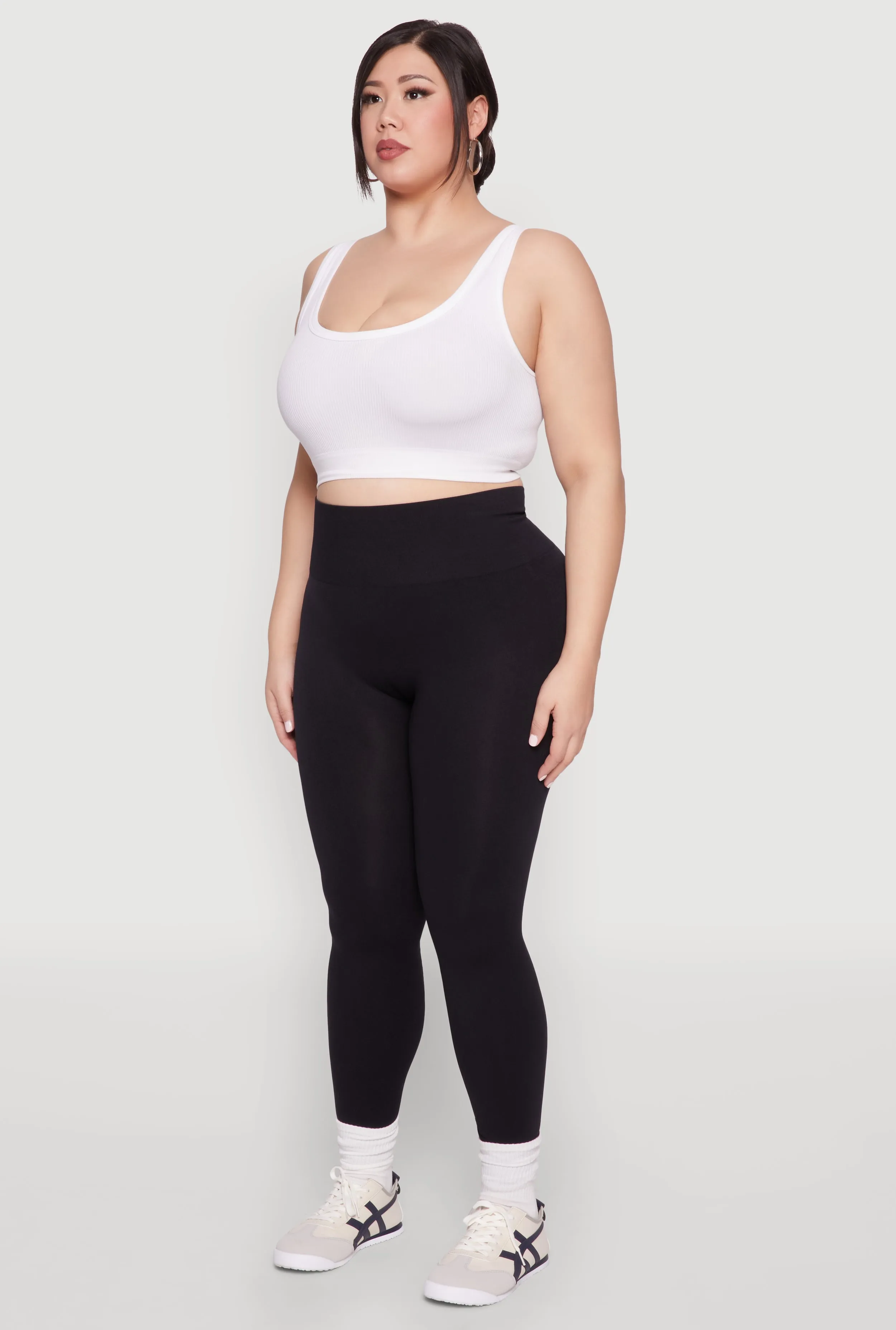 Plus Size High Waisted Seamless Leggings sold by Rainbow product image thumbnail 3