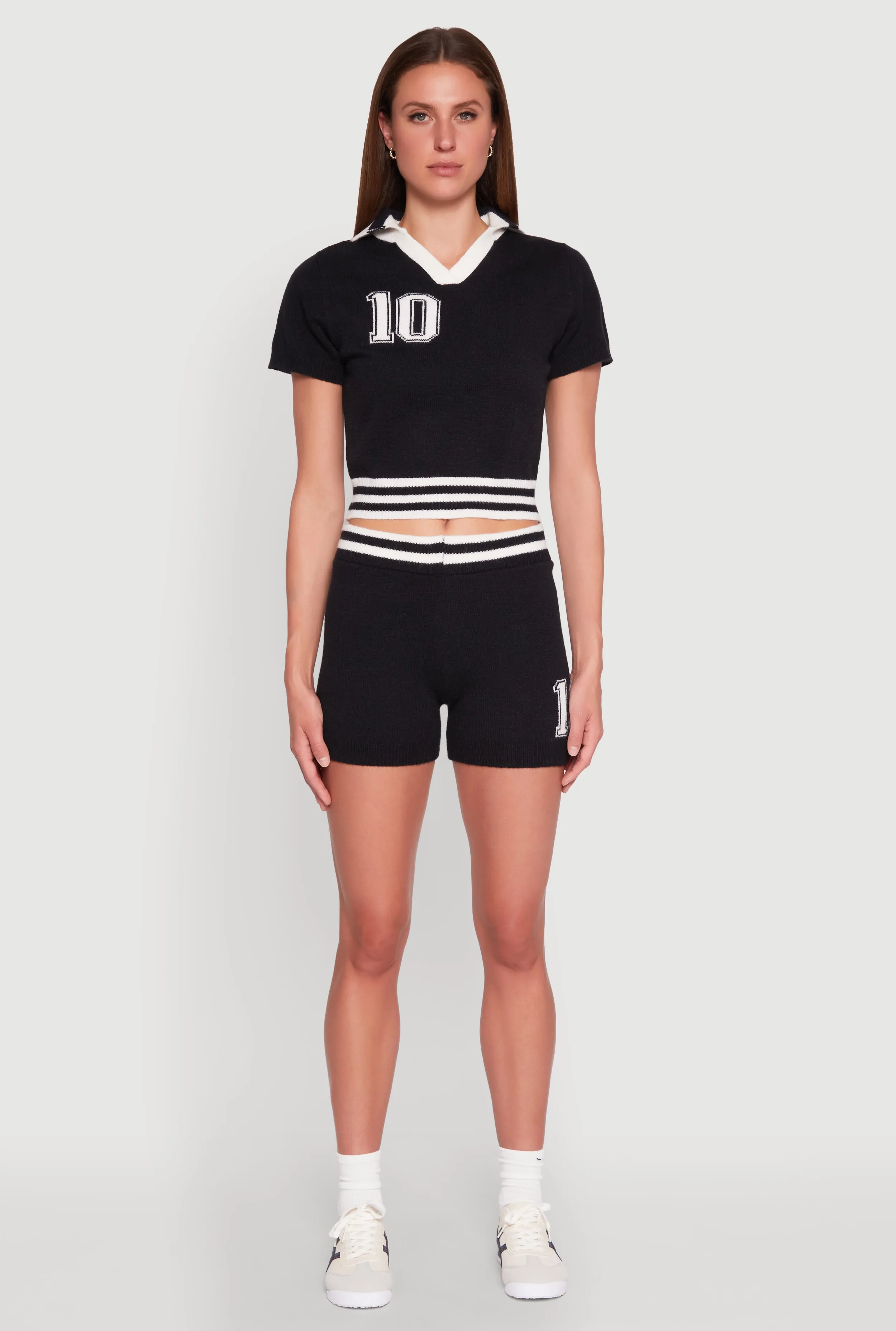 Daisy 10 Varsity Stripe Shorts sold by Rainbow product image thumbnail 2
