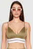 Varsity Stripe Detail Bralette sold by Rainbow