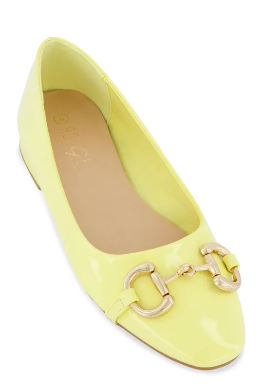 Horsebit Buckle Ballet Flats sold by Rainbow
