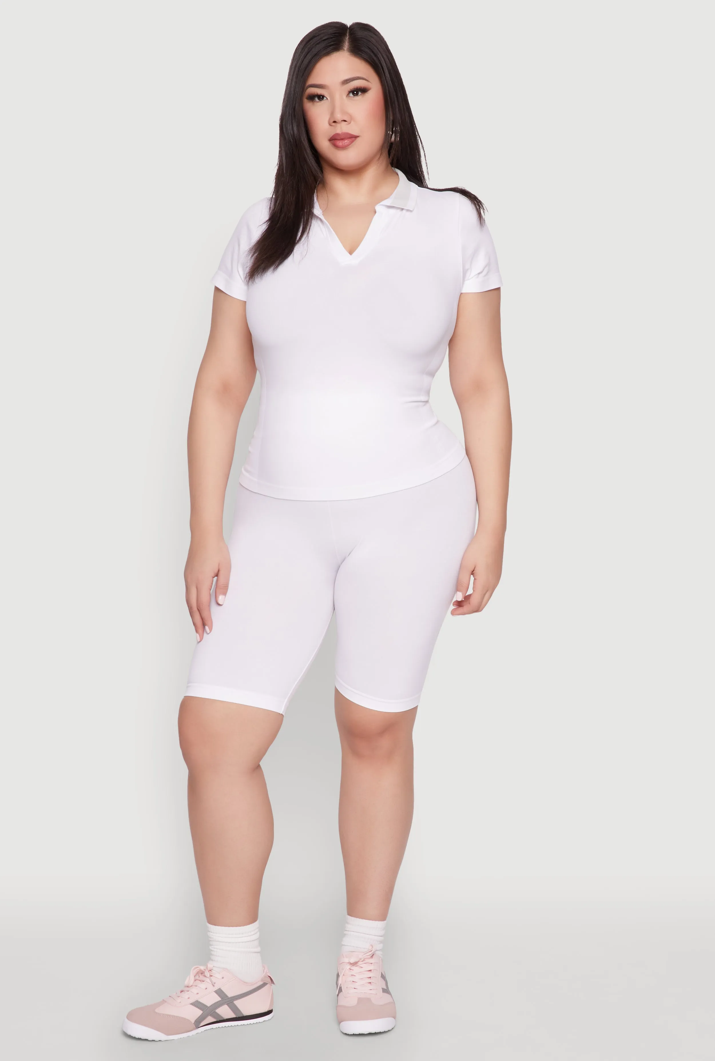 Plus Size High Waisted Biker Shorts sold by Rainbow product image thumbnail 2