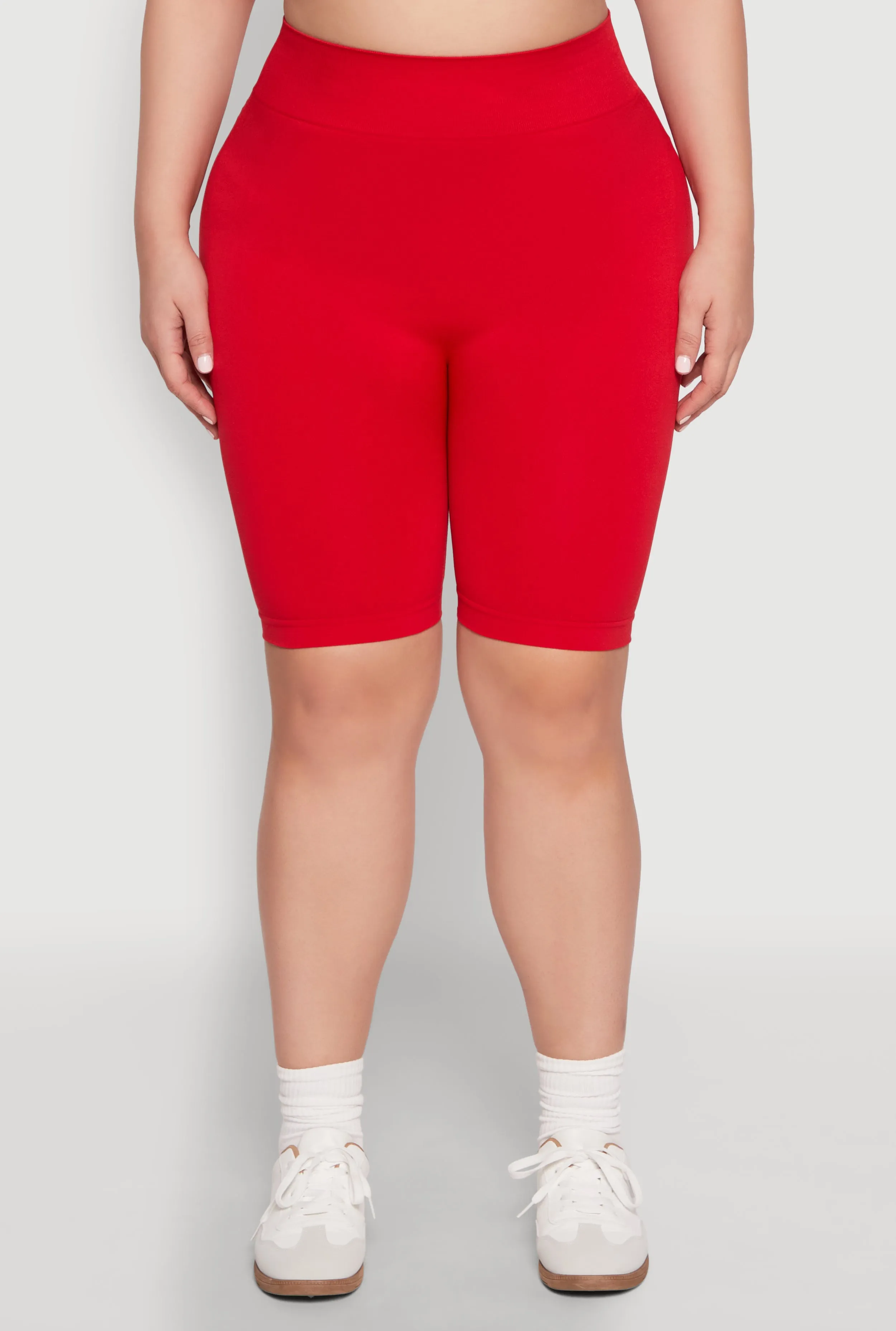 Plus Size High Waist Seamless Biker Shorts sold by Rainbow product image thumbnail 5