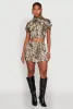 Hunter Camo Print Short Sleeve Cropped Jacket sold by Rainbow