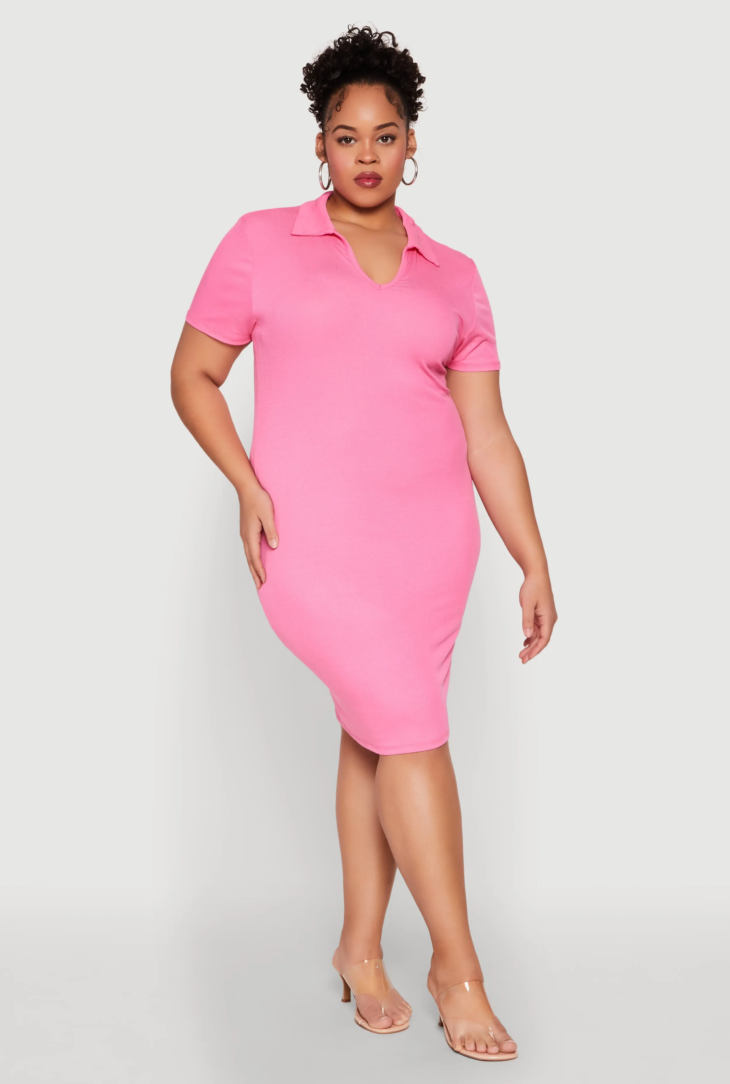 Plus Size Johnny Collar Polo Dress sold by Rainbow product image thumbnail 2
