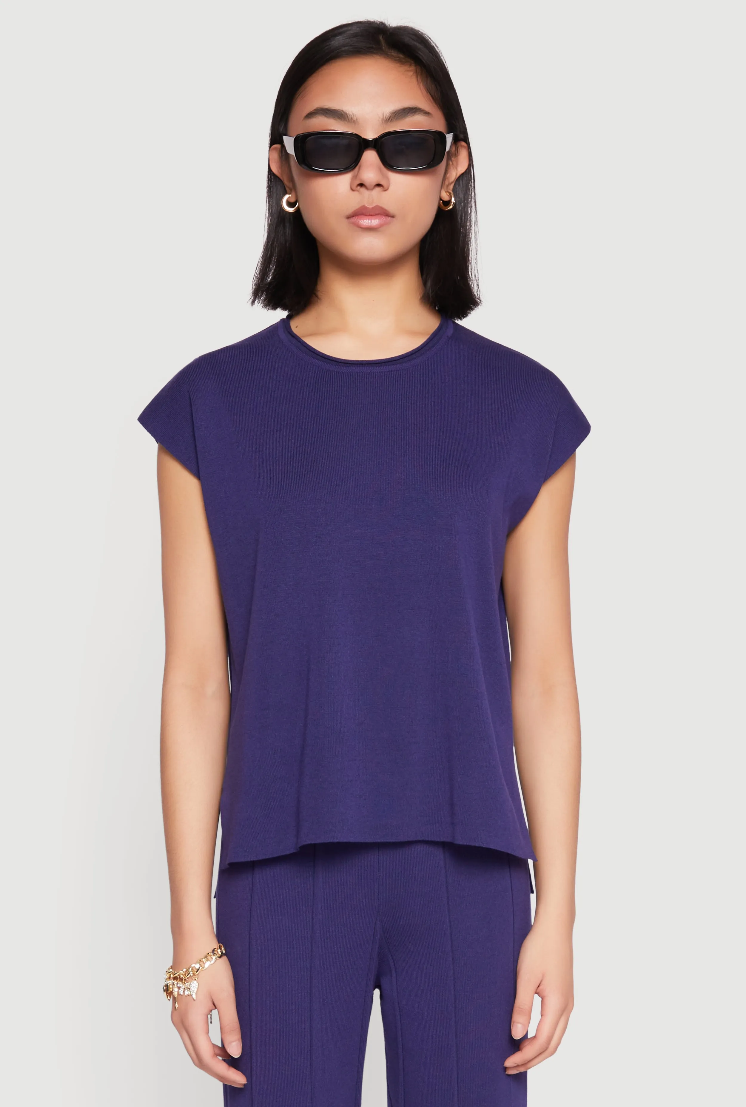 Daisy Knitted Cap Sleeve Top sold by Rainbow