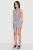 Plisse Printed Pattern Tie Front Shirt sold by Rainbow