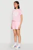 Contrast Trim Graphic Print Mesh Jersey sold by Rainbow