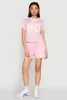 Contrast Trim Graphic Print Mesh Jersey sold by Rainbow