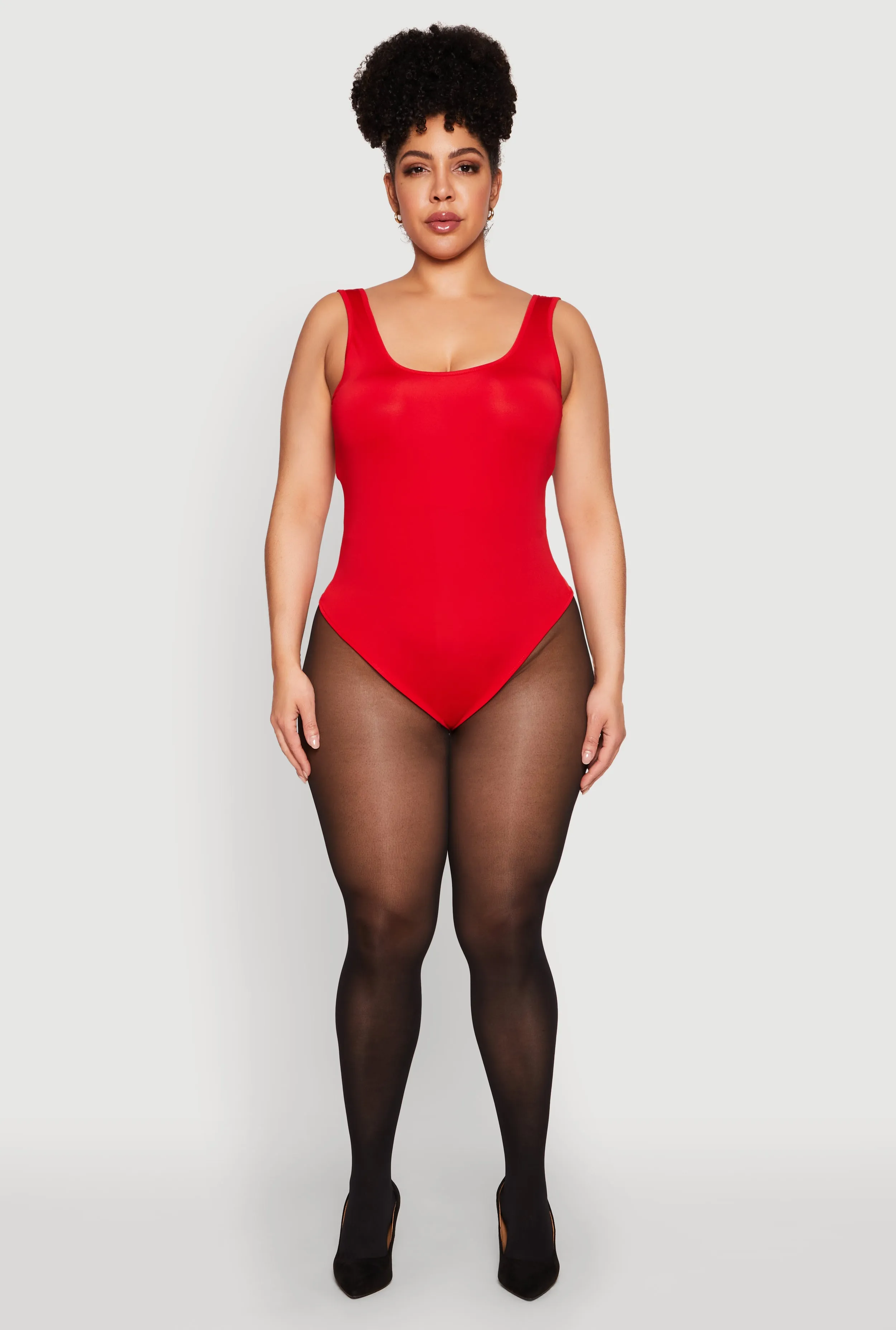 Plus Size Daisy Sleeveless Bodysuit sold by Rainbow