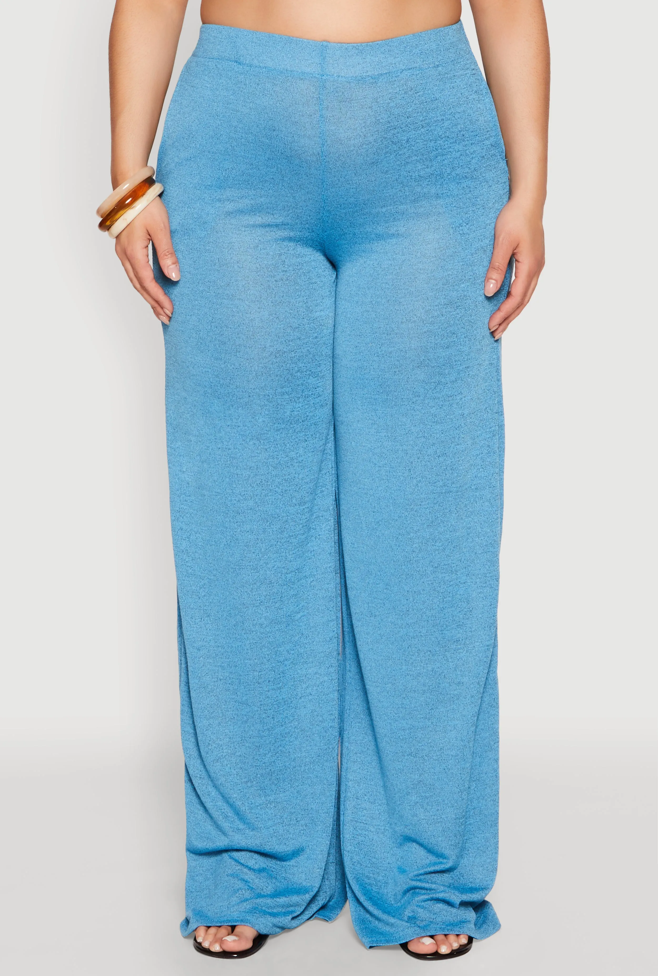 Plus Size Daisy High Waisted Wide Leg Pants sold by Rainbow product image thumbnail 3