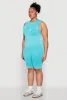 Plus Size Mineral Wash Ribbed Knit Tank Top sold by Rainbow