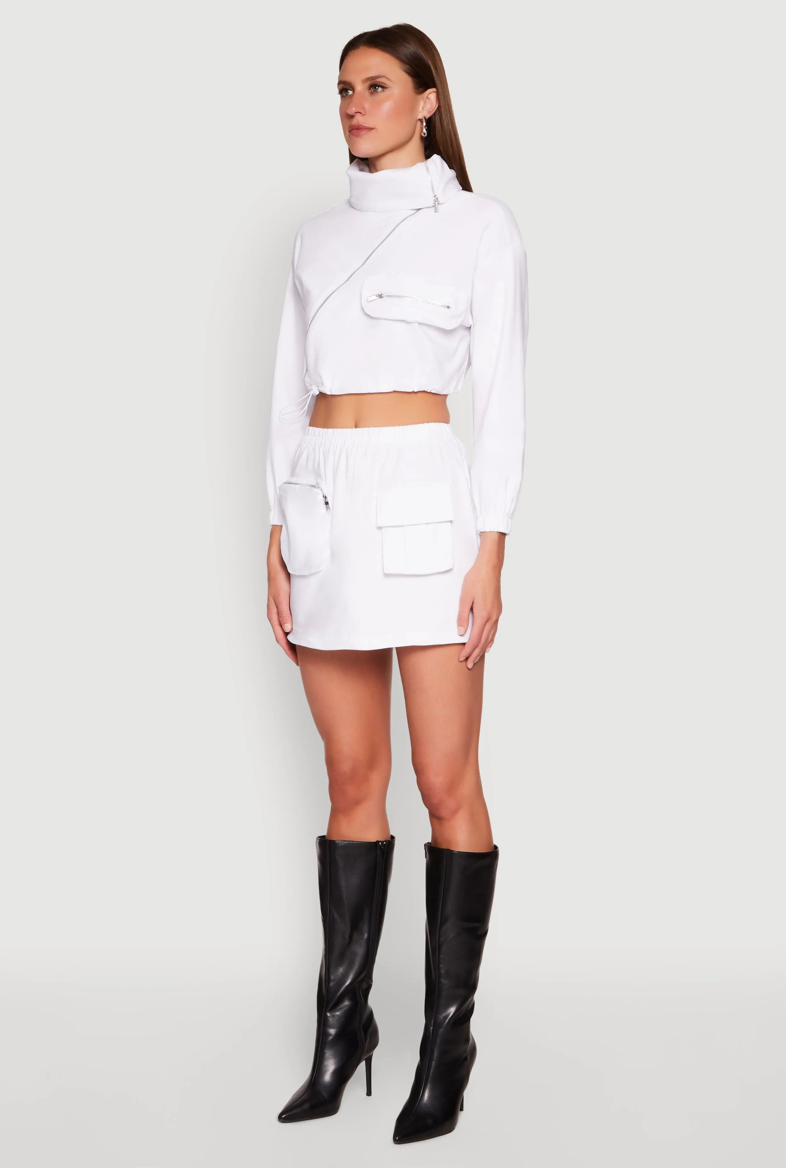 Hyperstretch Asymmetrical Zip Front Jacket sold by Rainbow product image thumbnail 5