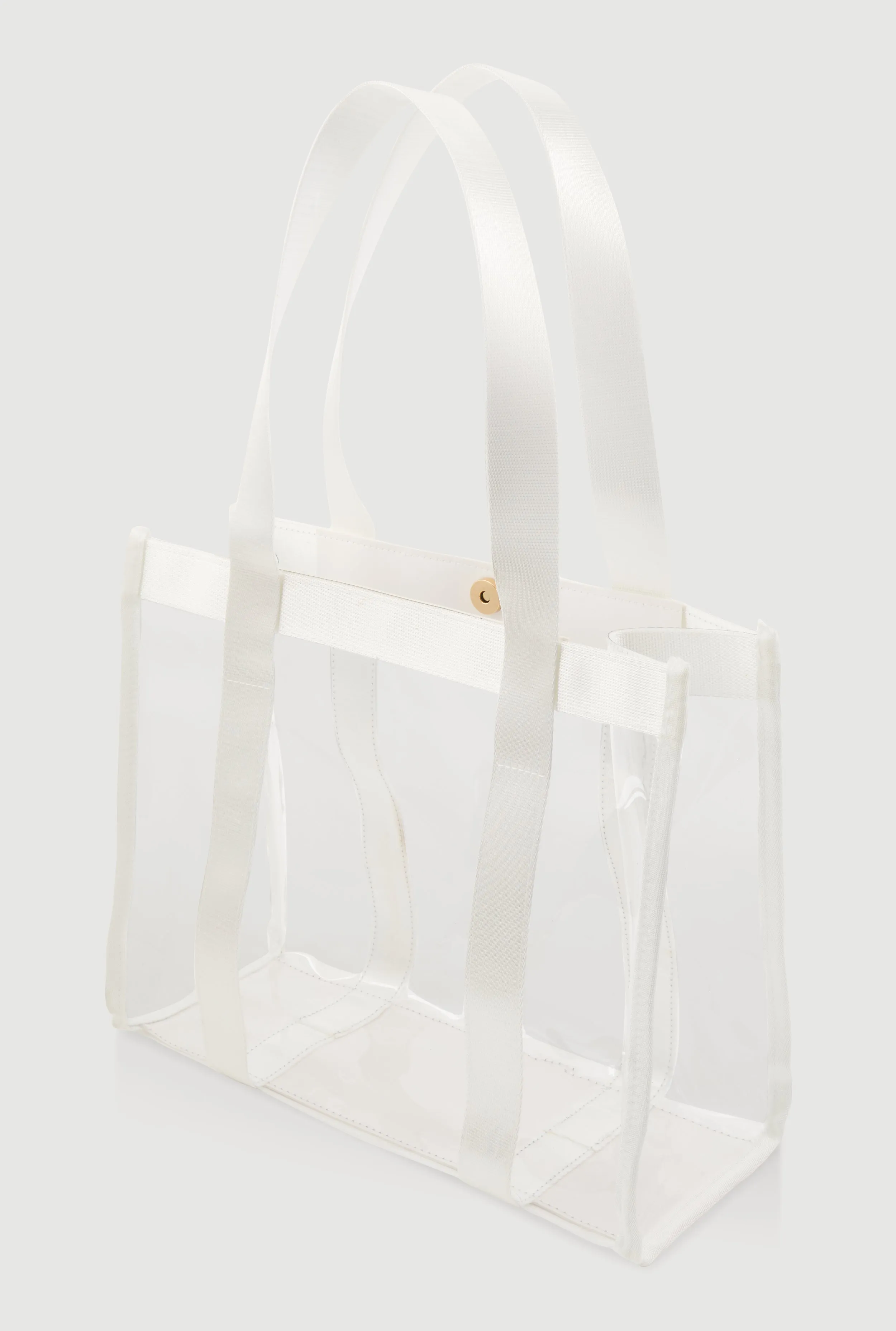 Contrast Trim Clear Tote Bag with Pouch sold by Rainbow product image thumbnail 5