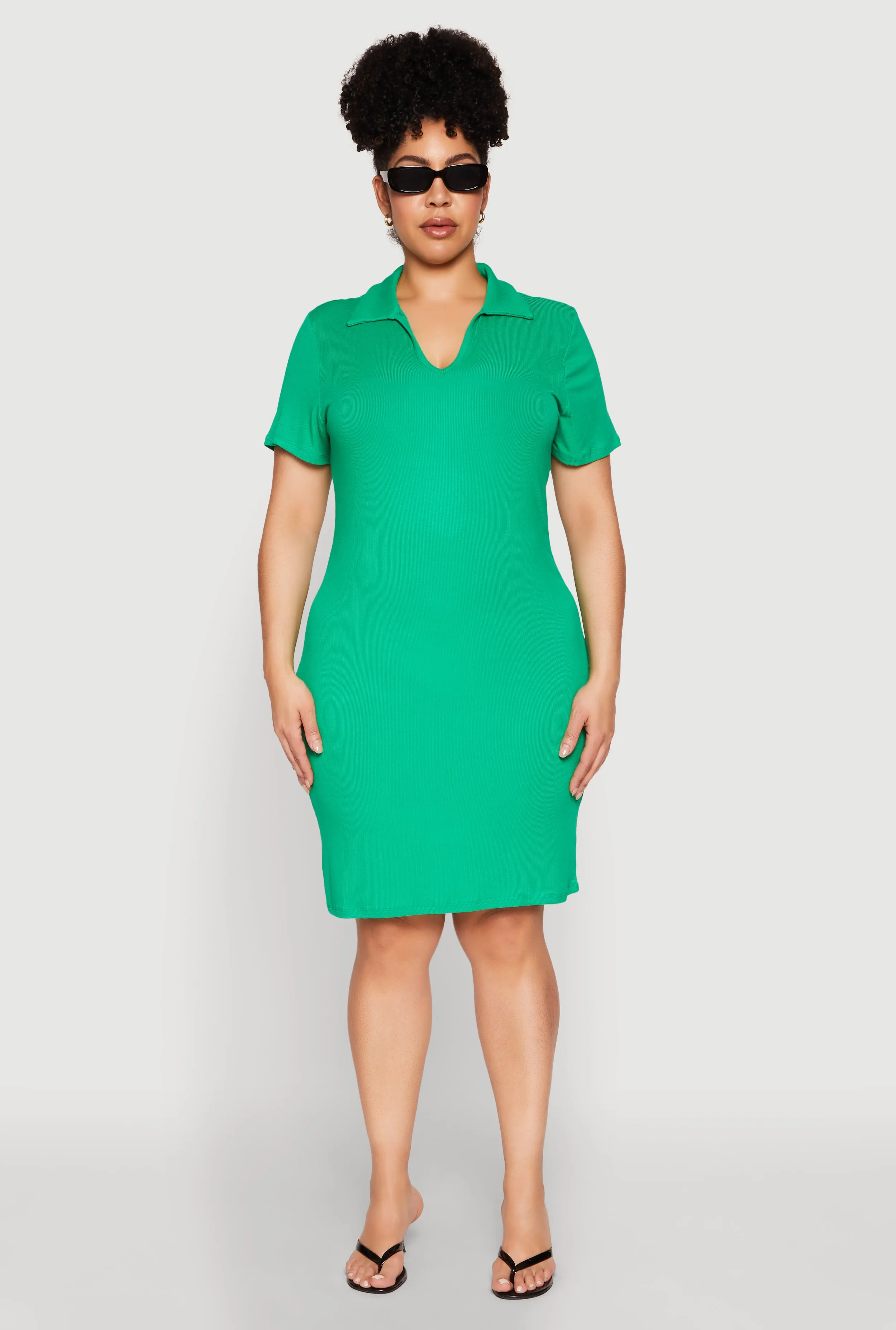 Plus Size Johnny Collar Polo Dress sold by Rainbow product image thumbnail 2