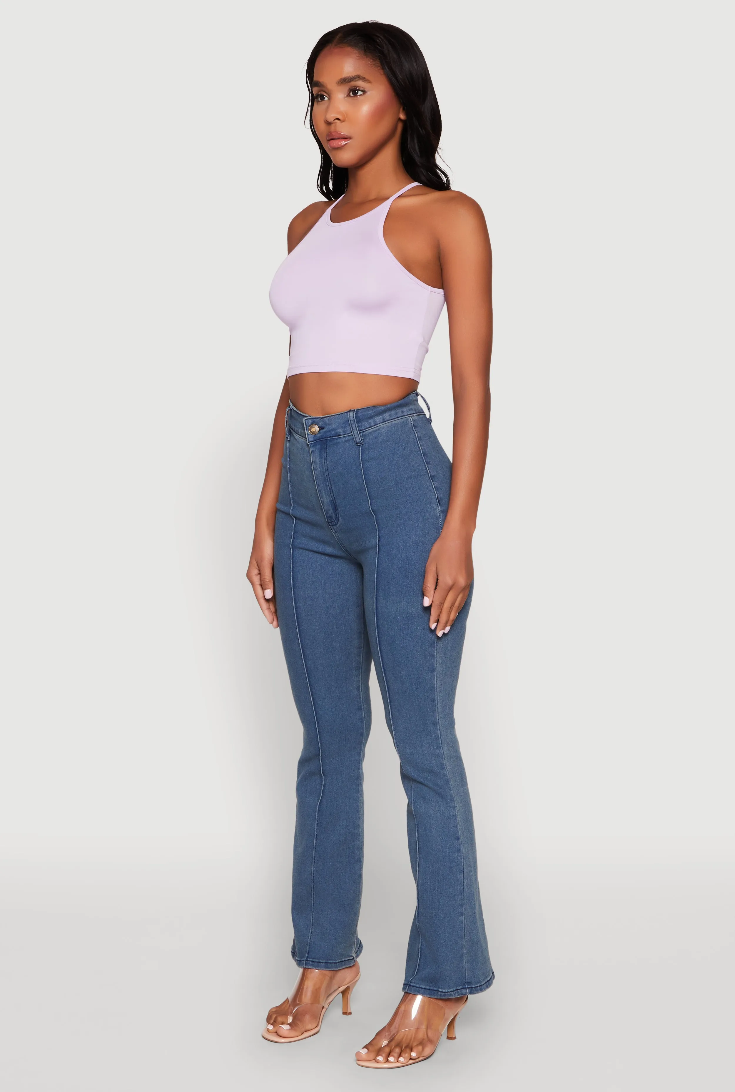 Daisy High Neck Cropped Tank Top sold by Rainbow product image thumbnail 5