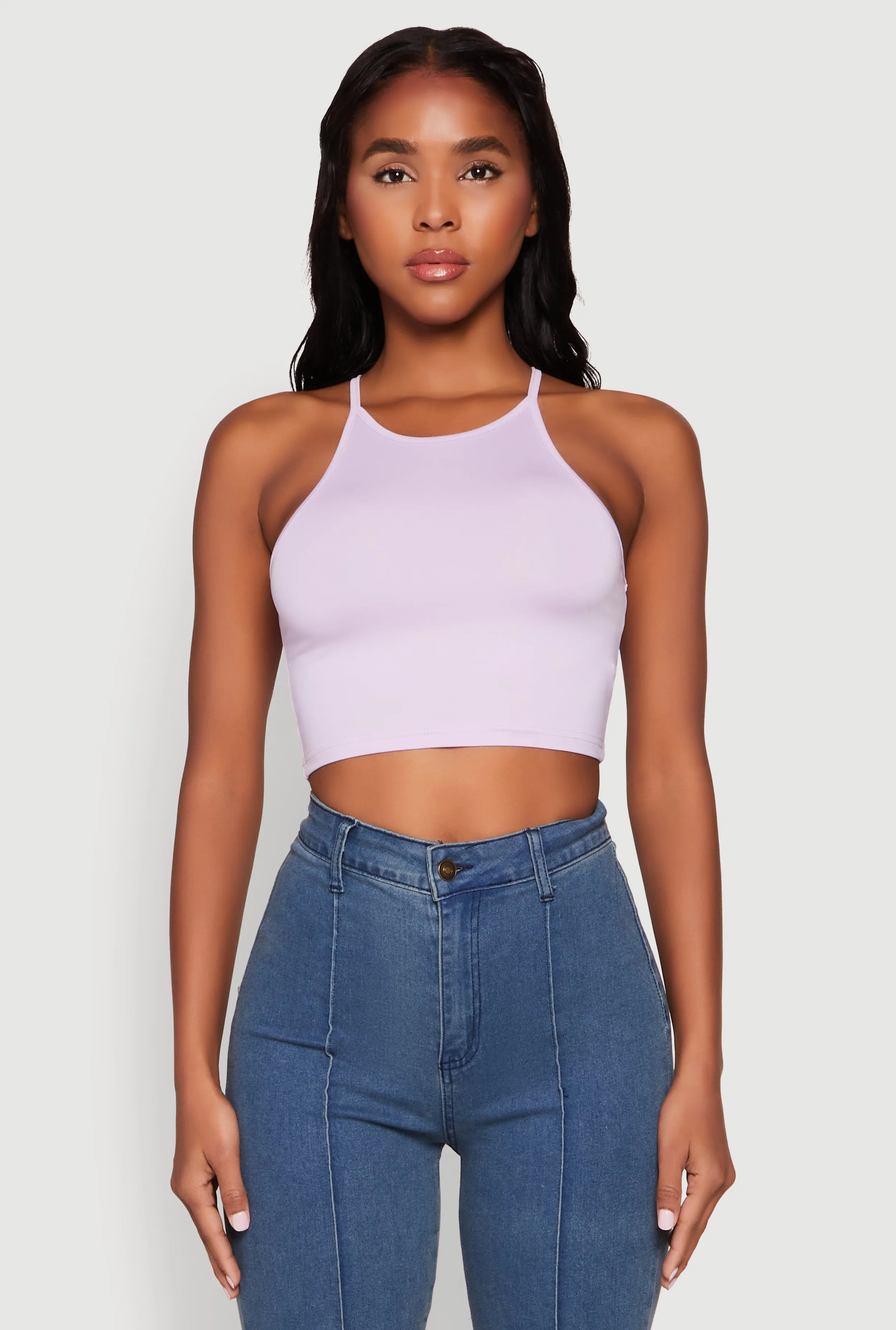 Daisy High Neck Cropped Tank Top sold by Rainbow product image thumbnail 2