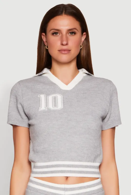 Daisy 10 Varsity Stripe Polo Shirt sold by Rainbow