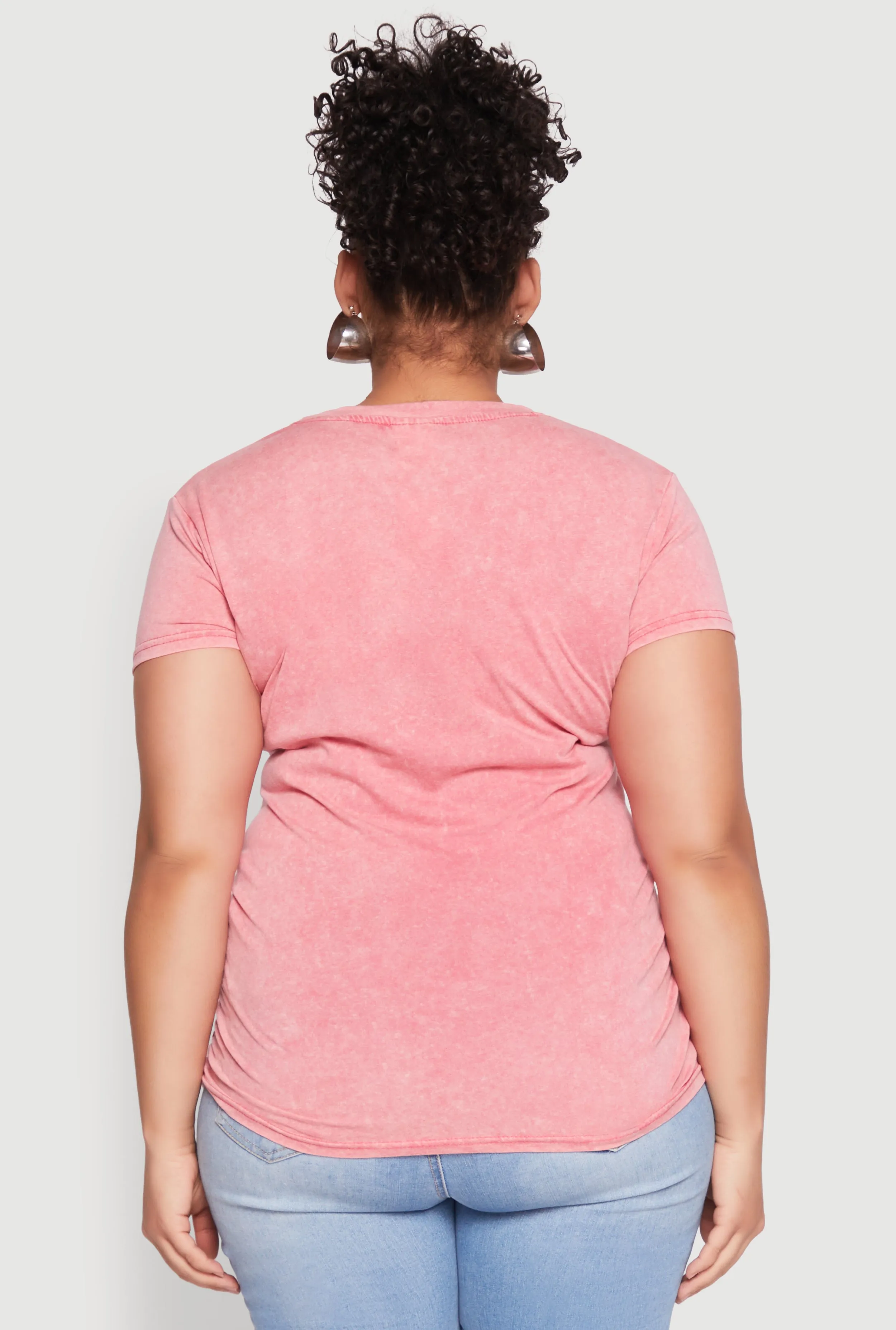 Plus Size Mineral Wash Good Life Graphic Tee sold by Rainbow product image thumbnail 5