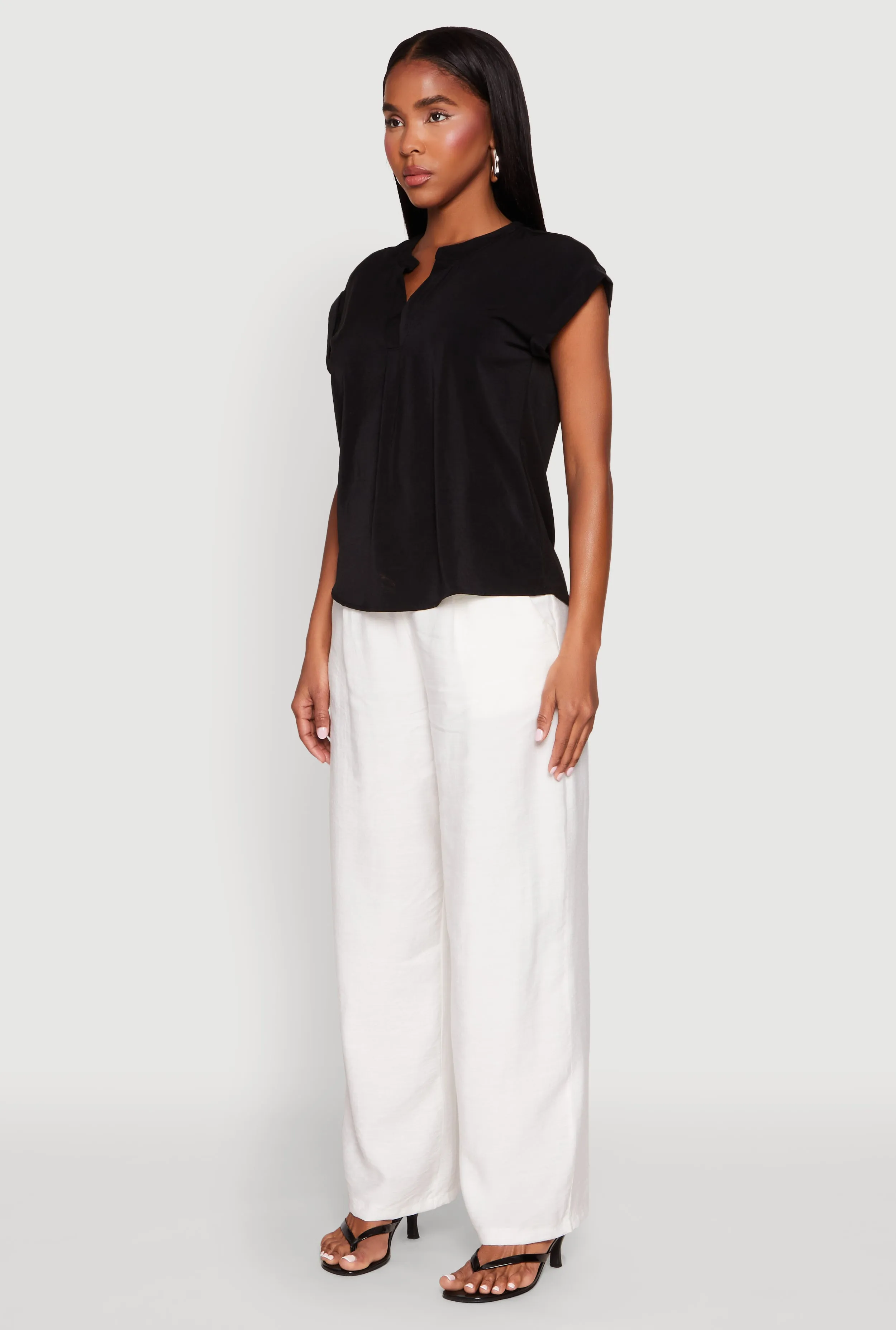 Iris Airy Notch Neck Blouse sold by Rainbow product image thumbnail 5