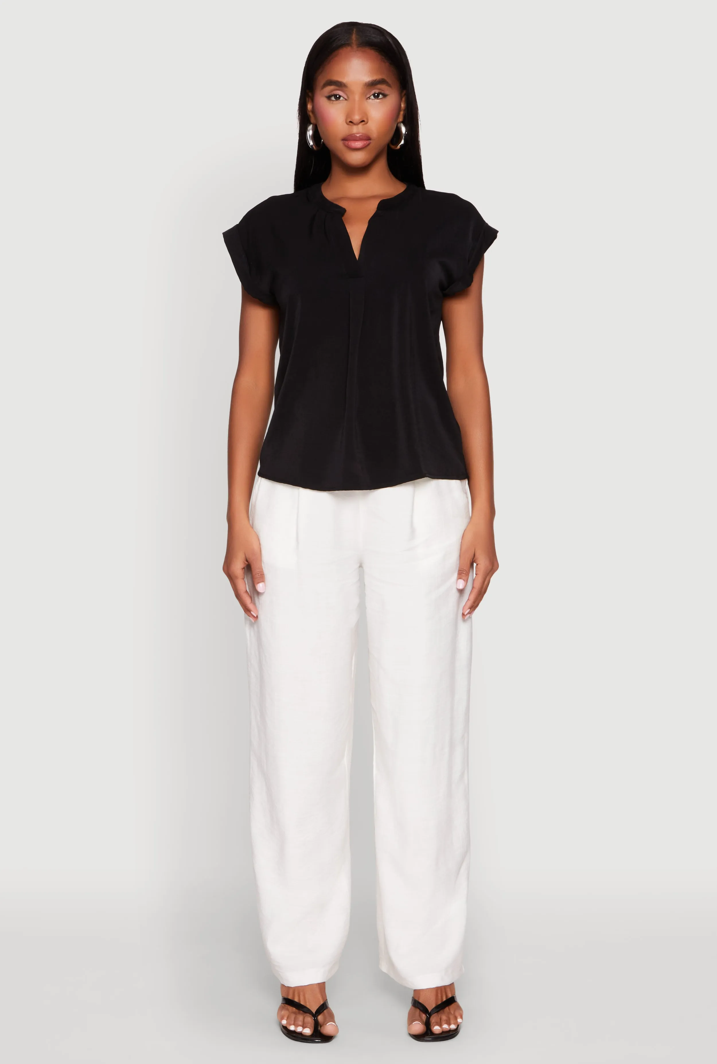 Iris Airy Notch Neck Blouse sold by Rainbow product image thumbnail 3