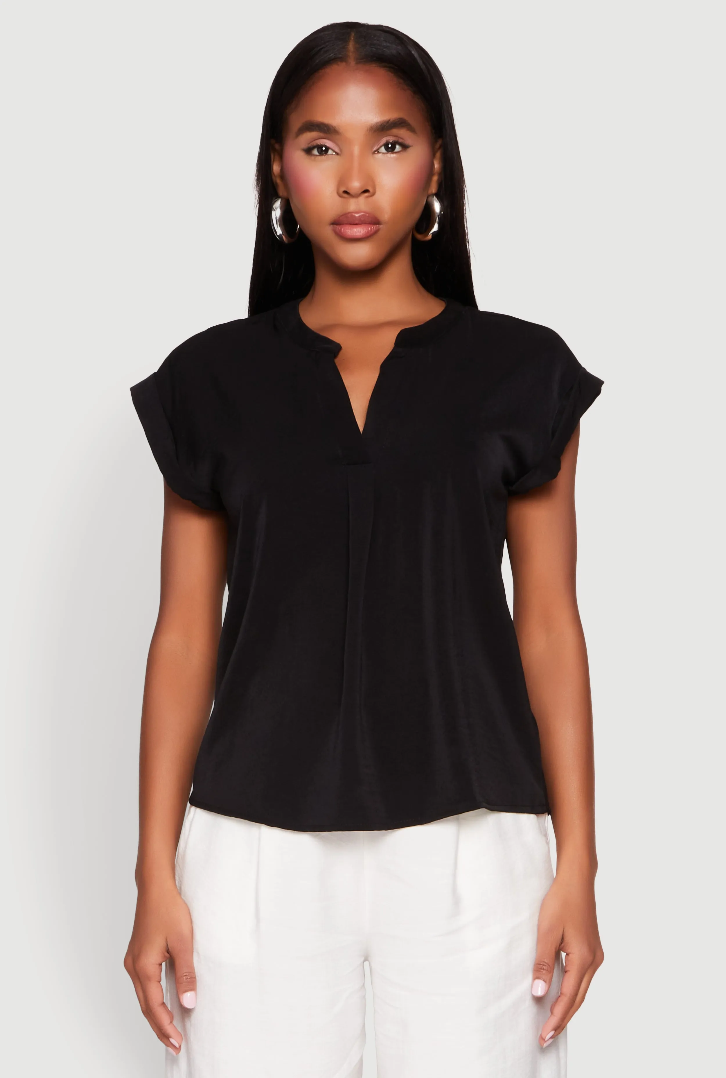 Iris Airy Notch Neck Blouse sold by Rainbow product image thumbnail 2