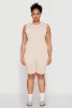 Plus Size Mineral Wash Ribbed Knit Tank Top sold by Rainbow