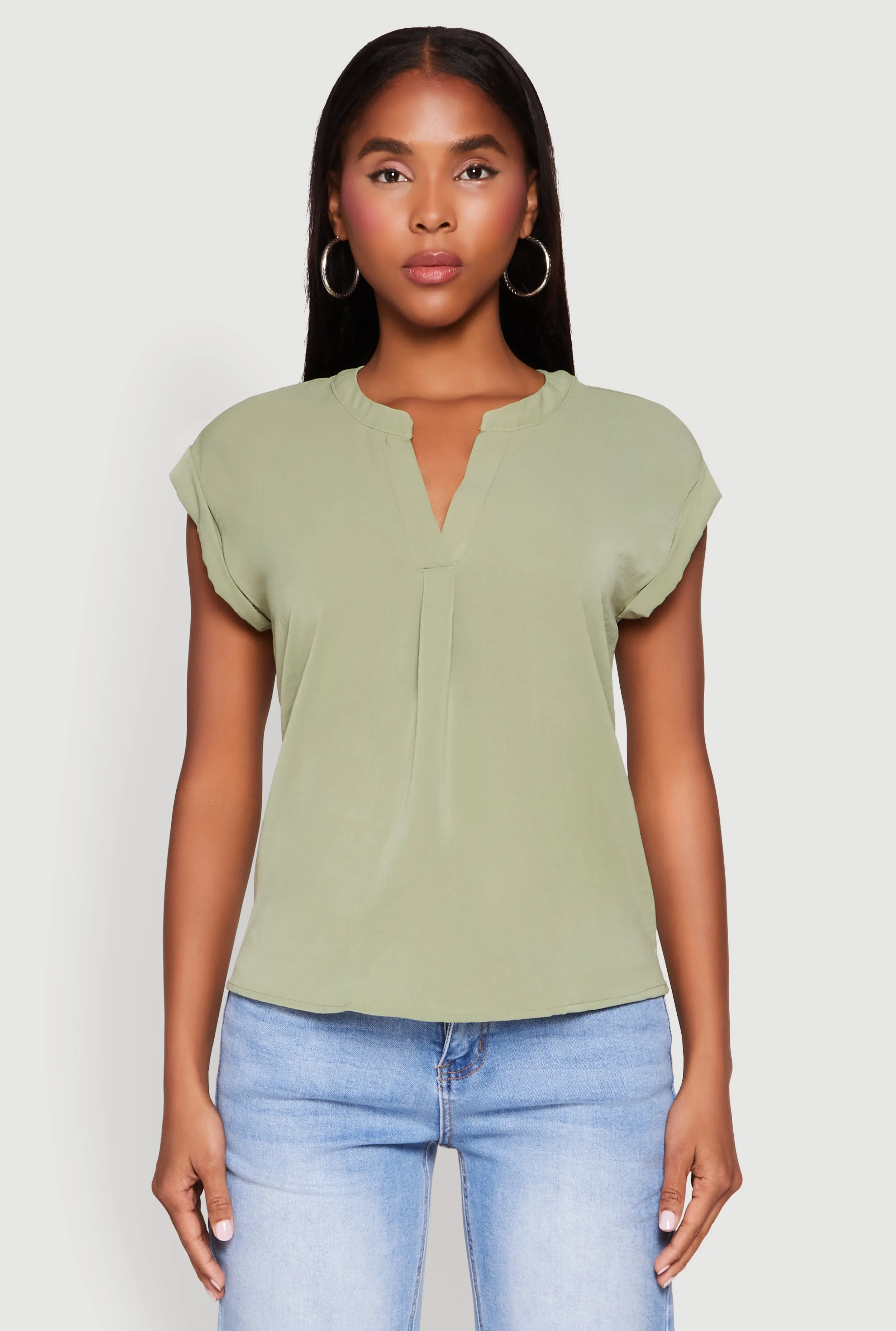 Iris Airy Notch Neck Blouse sold by Rainbow product image thumbnail 2