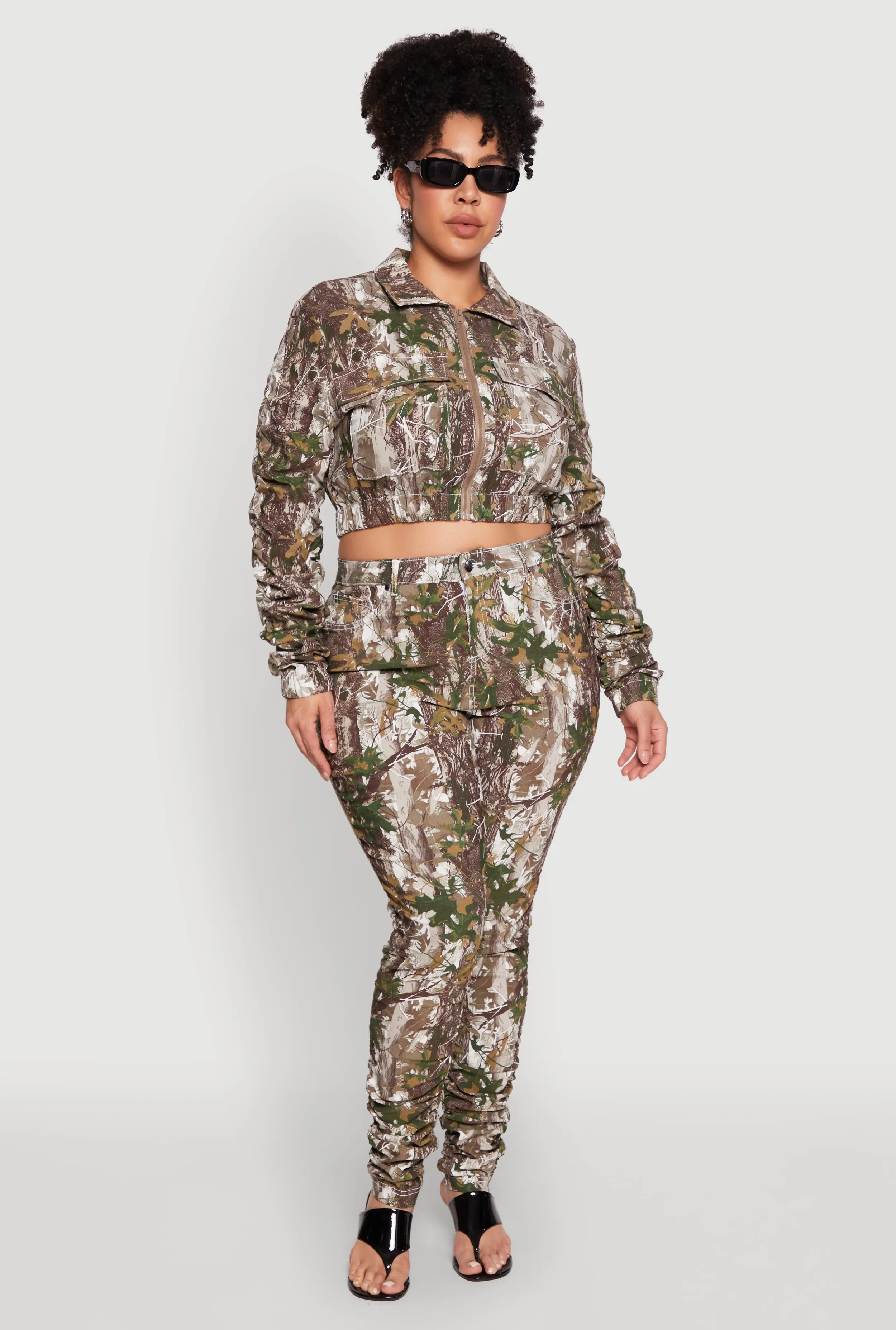 Plus Size Printed Pattern Stacked Pants sold by Rainbow product image thumbnail 2