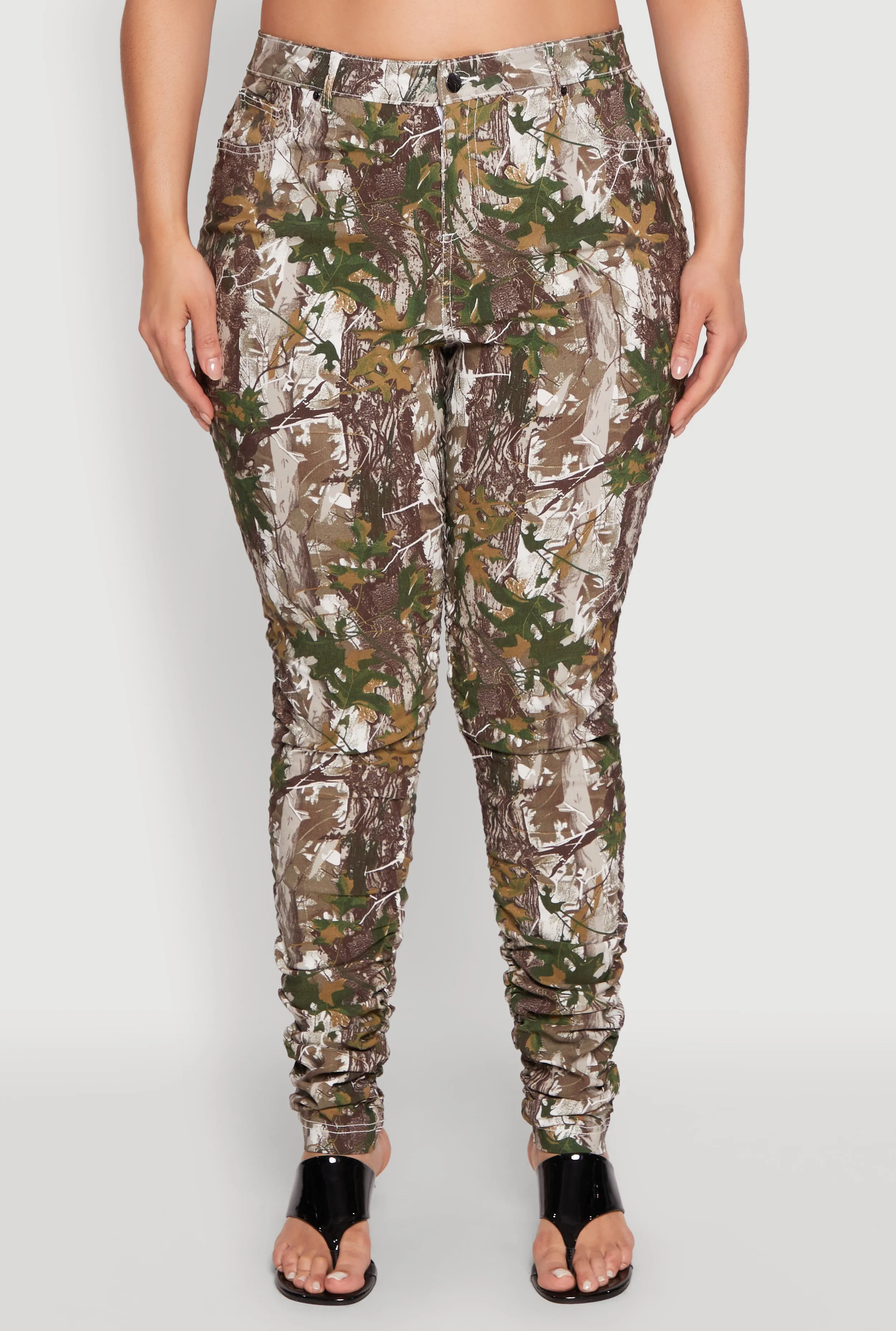 Plus Size Printed Pattern Stacked Pants sold by Rainbow product image thumbnail 3