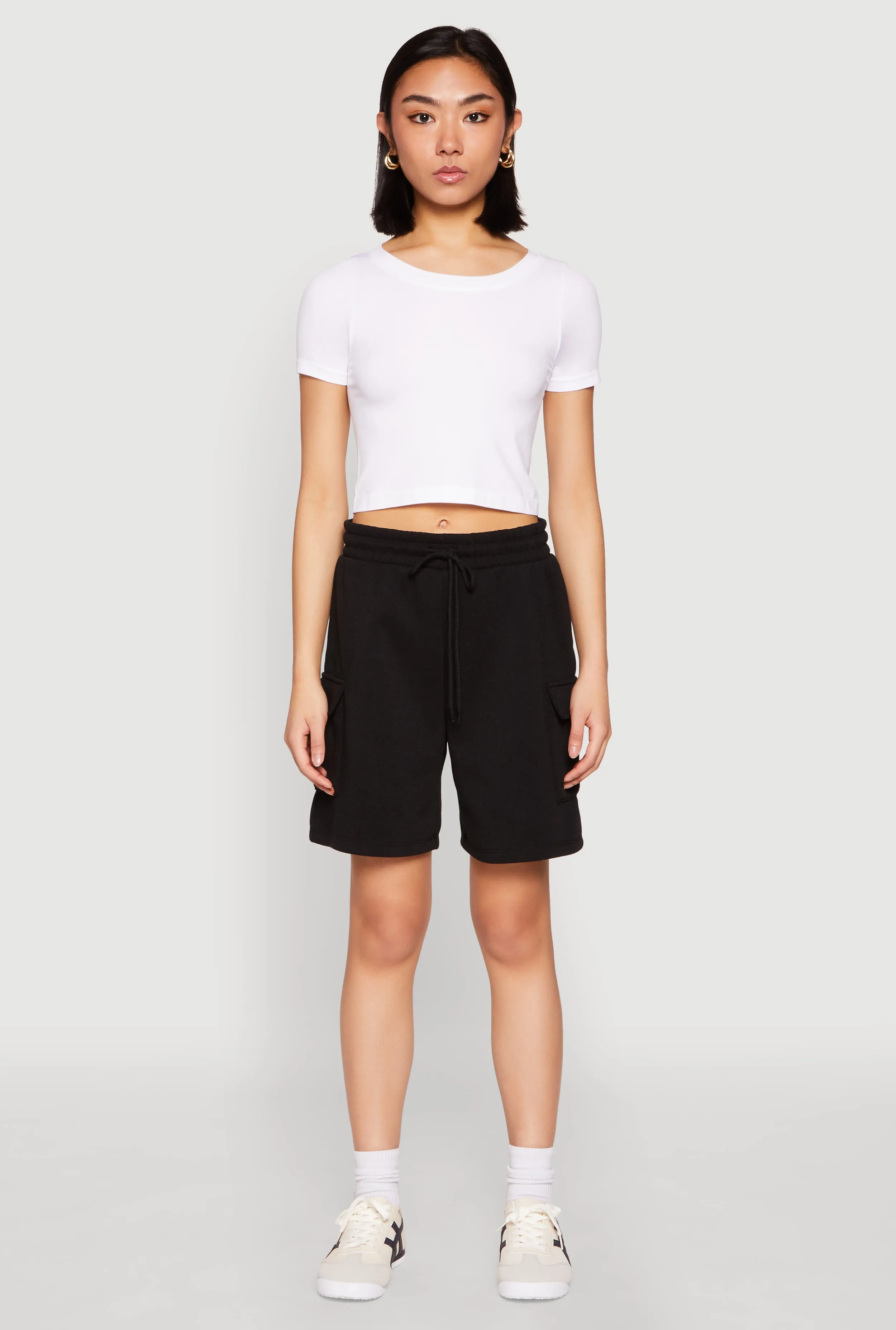 Cargo Pocket Drawstring Sweatshorts sold by Rainbow product image thumbnail 2