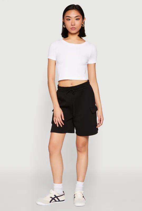 Cargo Pocket Drawstring Sweatshorts sold by Rainbow