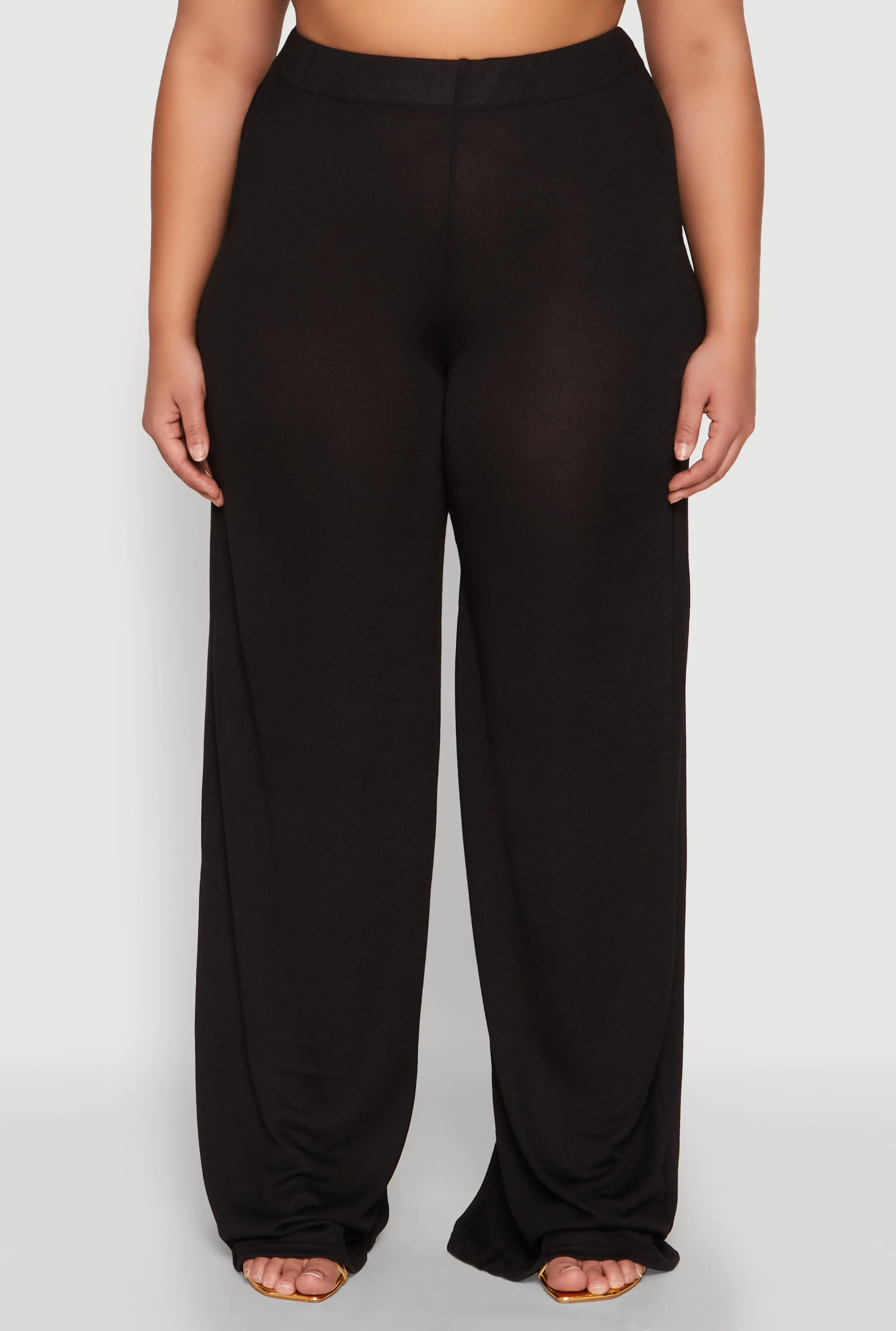 Plus Size Daisy High Waisted Wide Leg Pants sold by Rainbow product image thumbnail 3