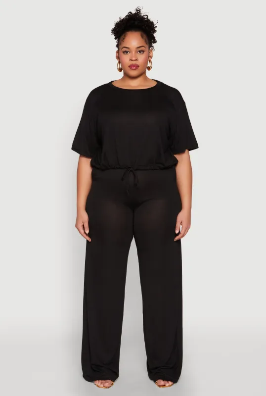 Plus Size Daisy High Waisted Wide Leg Pants sold by Rainbow