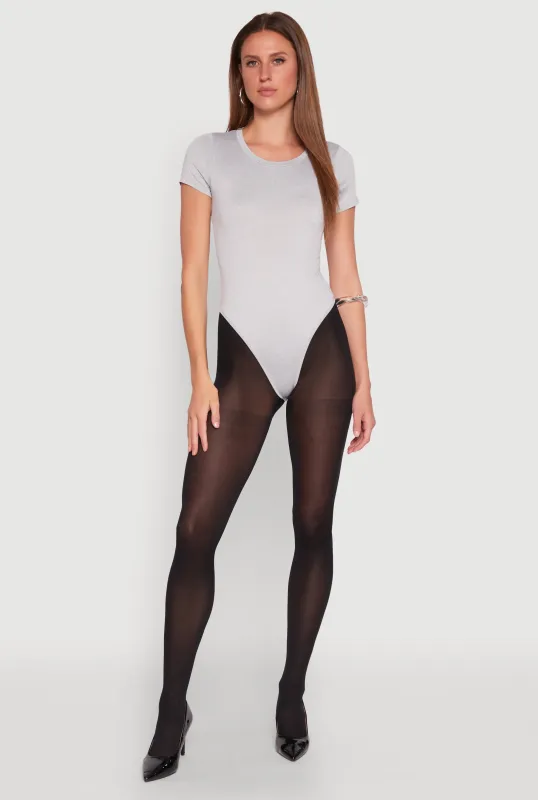 Daisy Short Sleeve Crew Neck Bodysuit sold by Rainbow