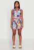Plisse Printed Pattern Shorts sold by Rainbow