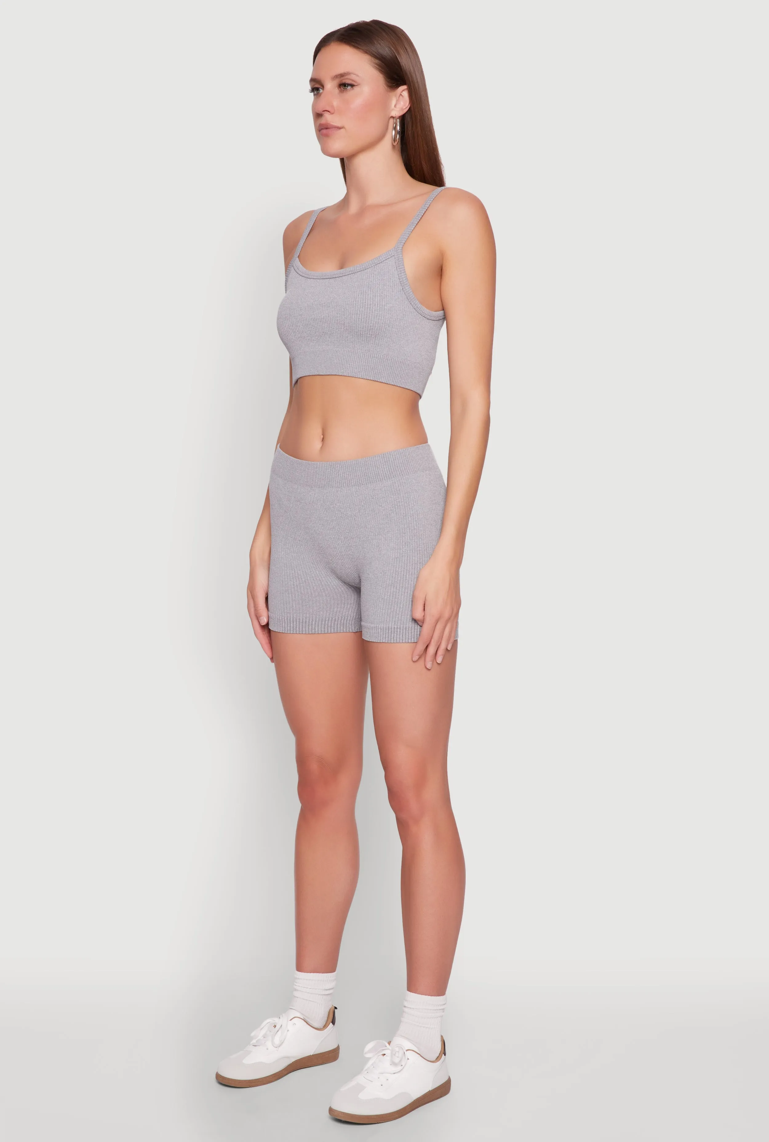 Seamless Cropped Cami and Shorts Set sold by Rainbow product image thumbnail 3