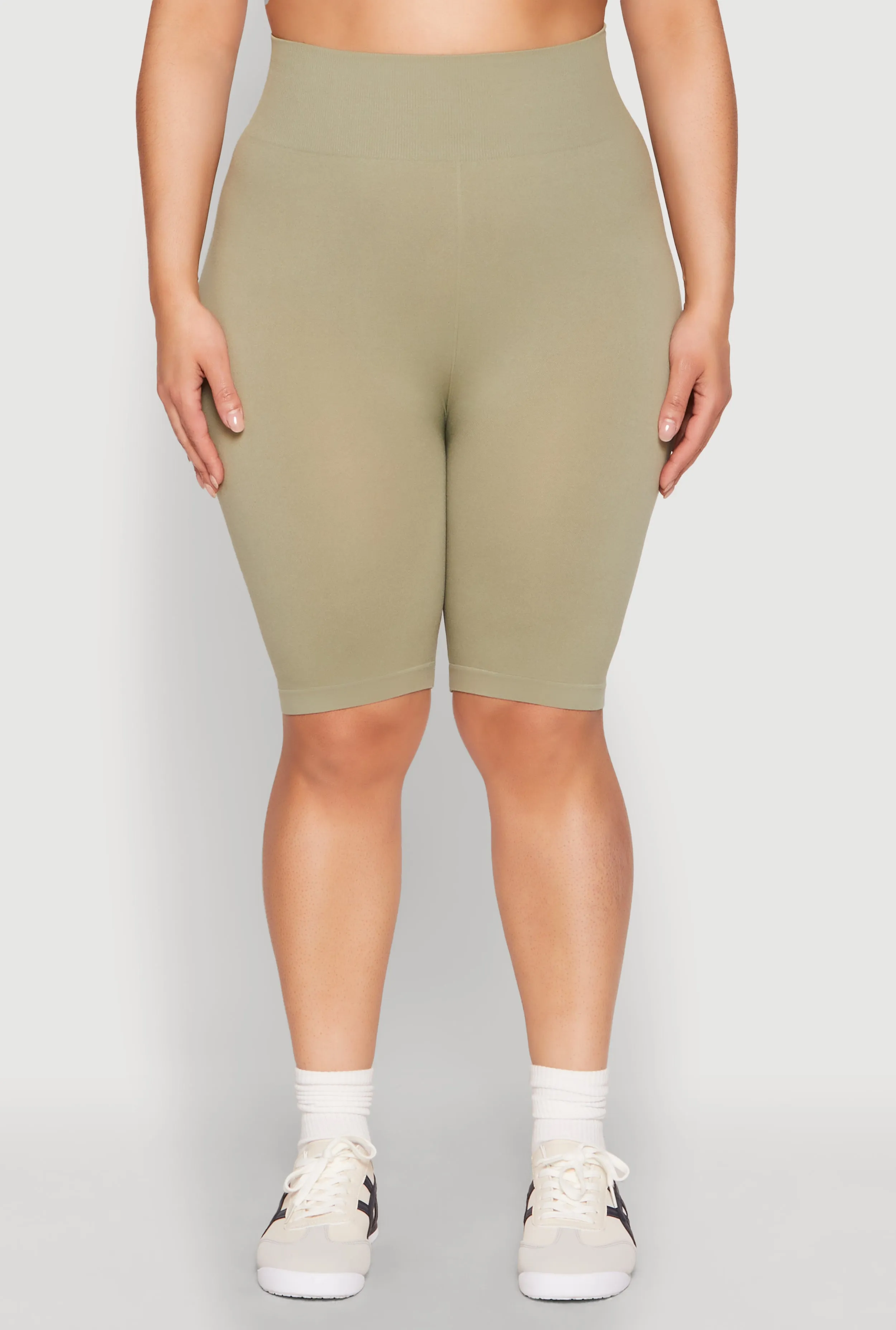 Plus Size High Waisted Biker Shorts sold by Rainbow product image thumbnail 3