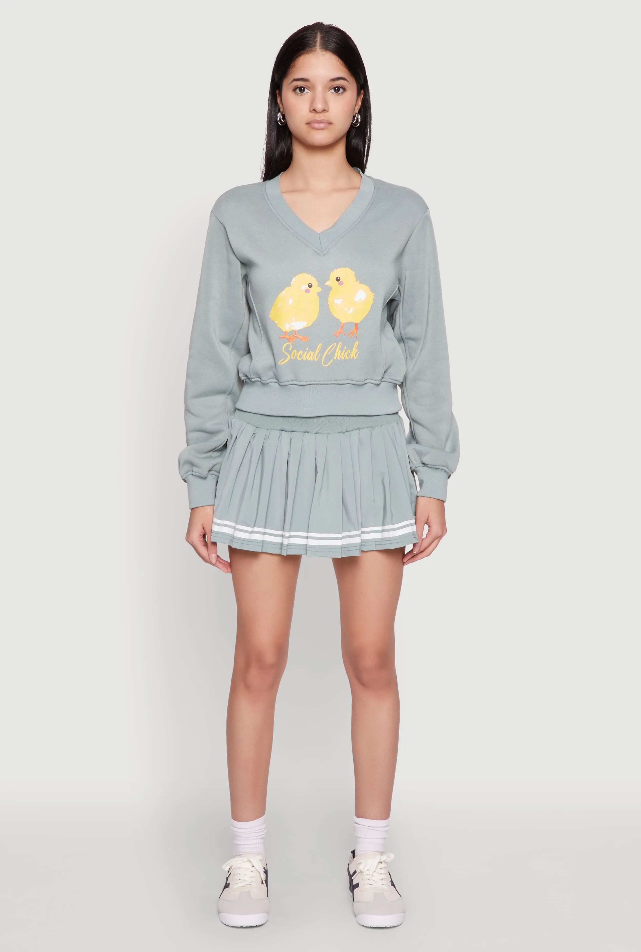 High Waisted Varsity Stripe Skort sold by Rainbow