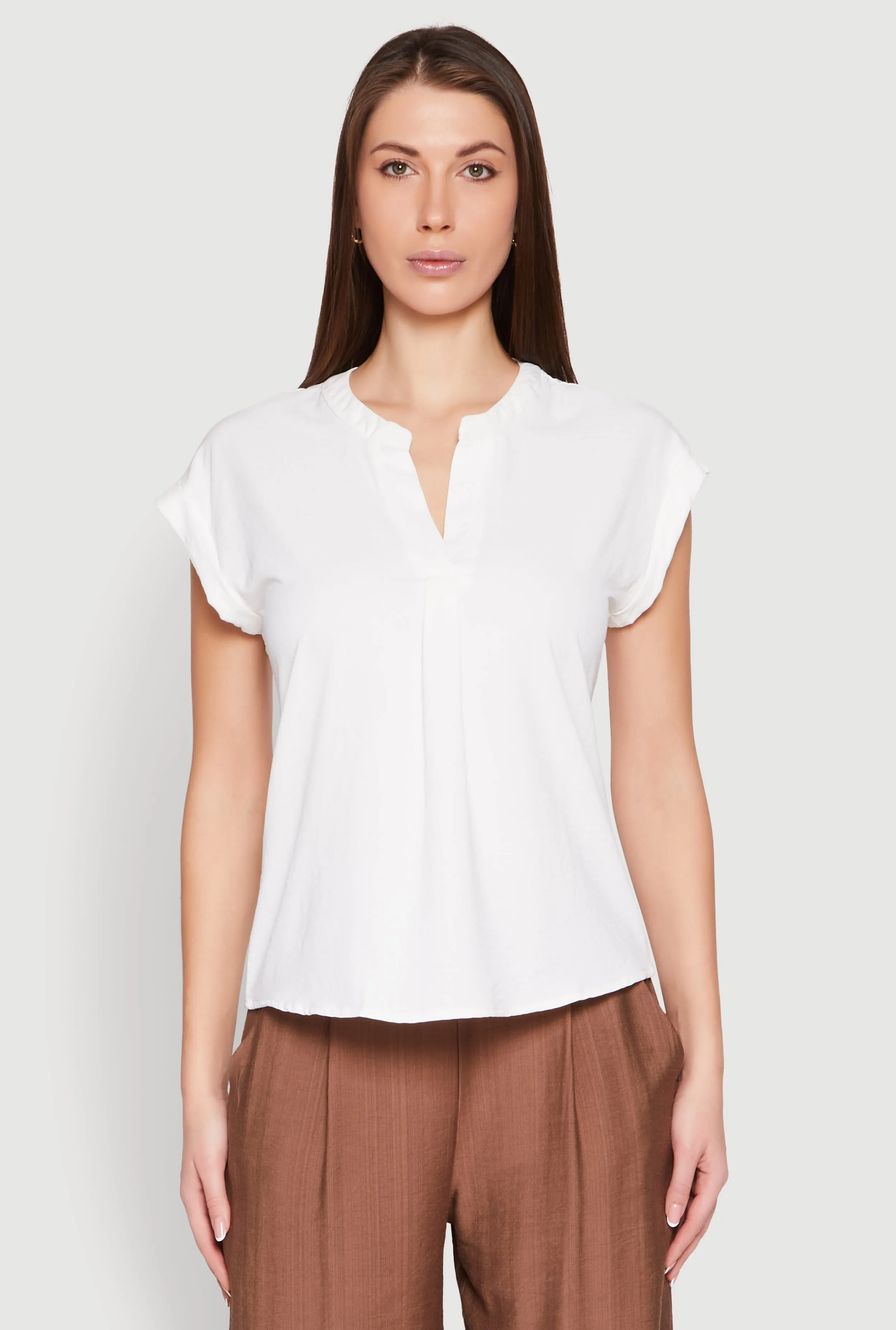 Iris Airy Notch Neck Blouse sold by Rainbow product image thumbnail 2