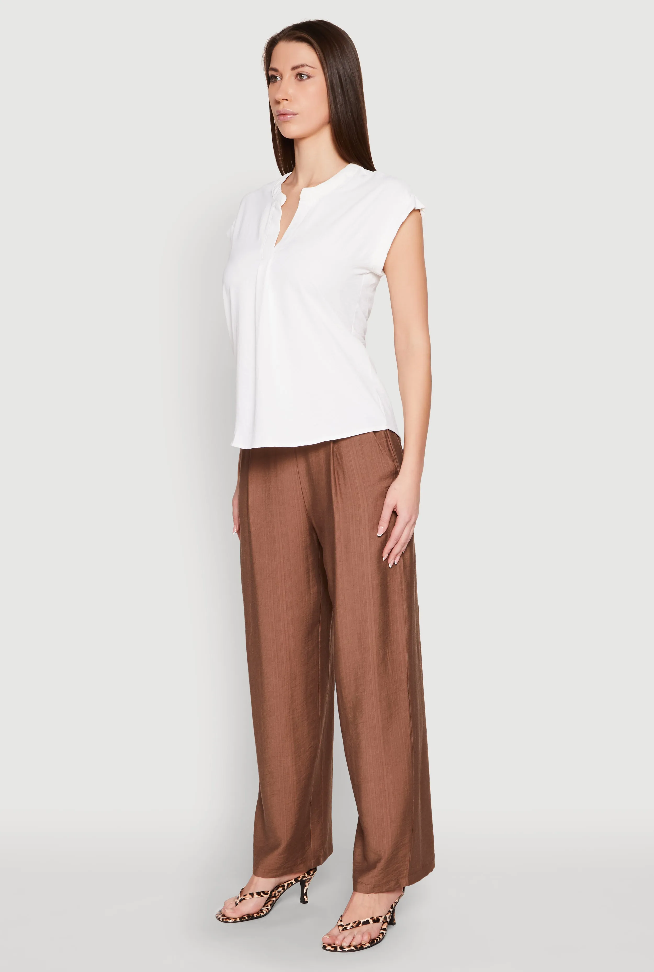 Iris Airy Notch Neck Blouse sold by Rainbow product image thumbnail 5