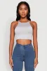Daisy High Neck Cropped Tank Top sold by Rainbow