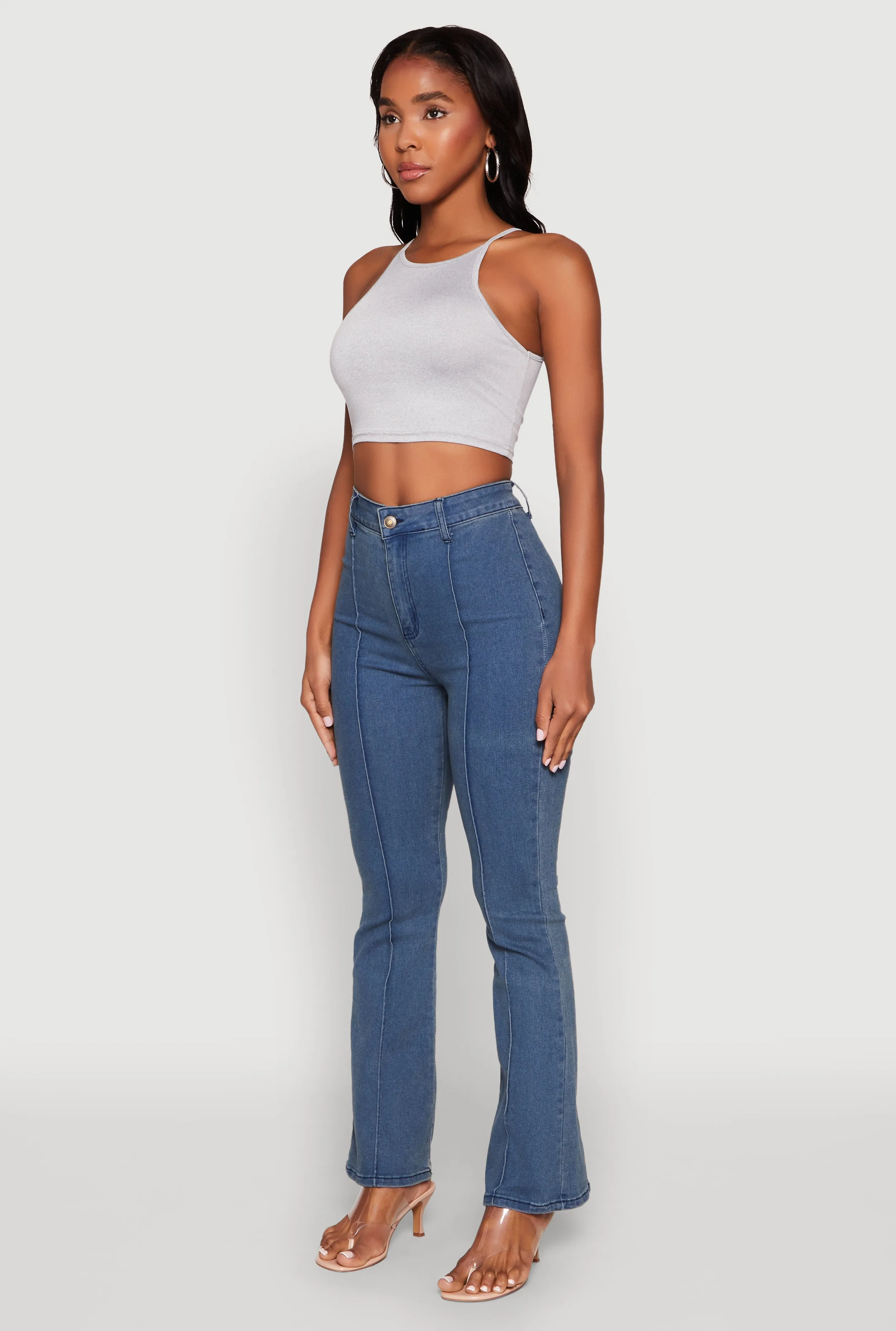 Daisy High Neck Cropped Tank Top sold by Rainbow product image thumbnail 5