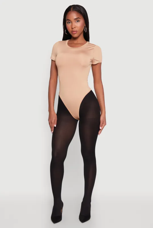 Daisy Short Sleeve Crew Neck Bodysuit sold by Rainbow