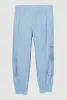Little Girls Zip and Button Front Cargo Joggers sold by Rainbow