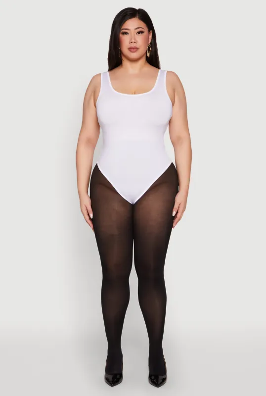 Plus Size Daisy Sleeveless Bodysuit sold by Rainbow