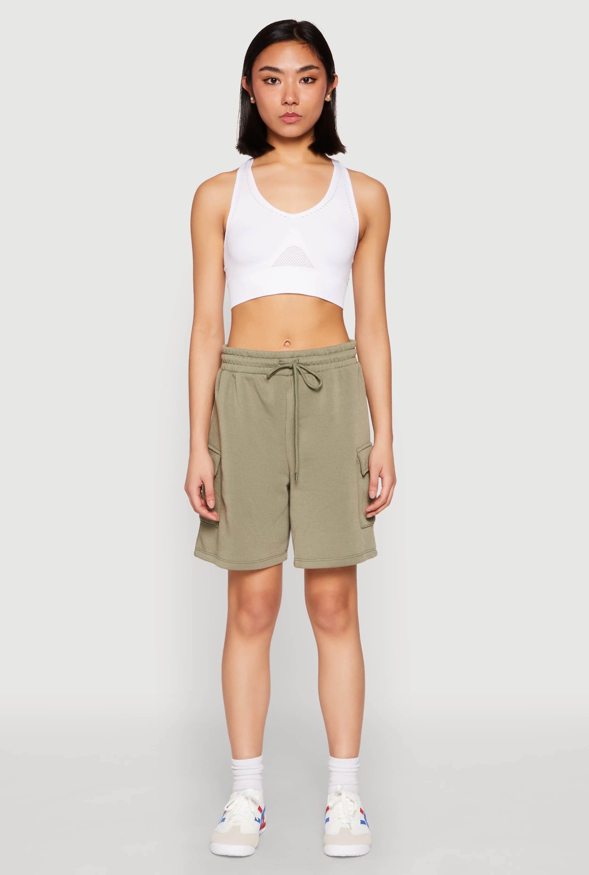 Cargo Pocket Drawstring Sweatshorts sold by Rainbow